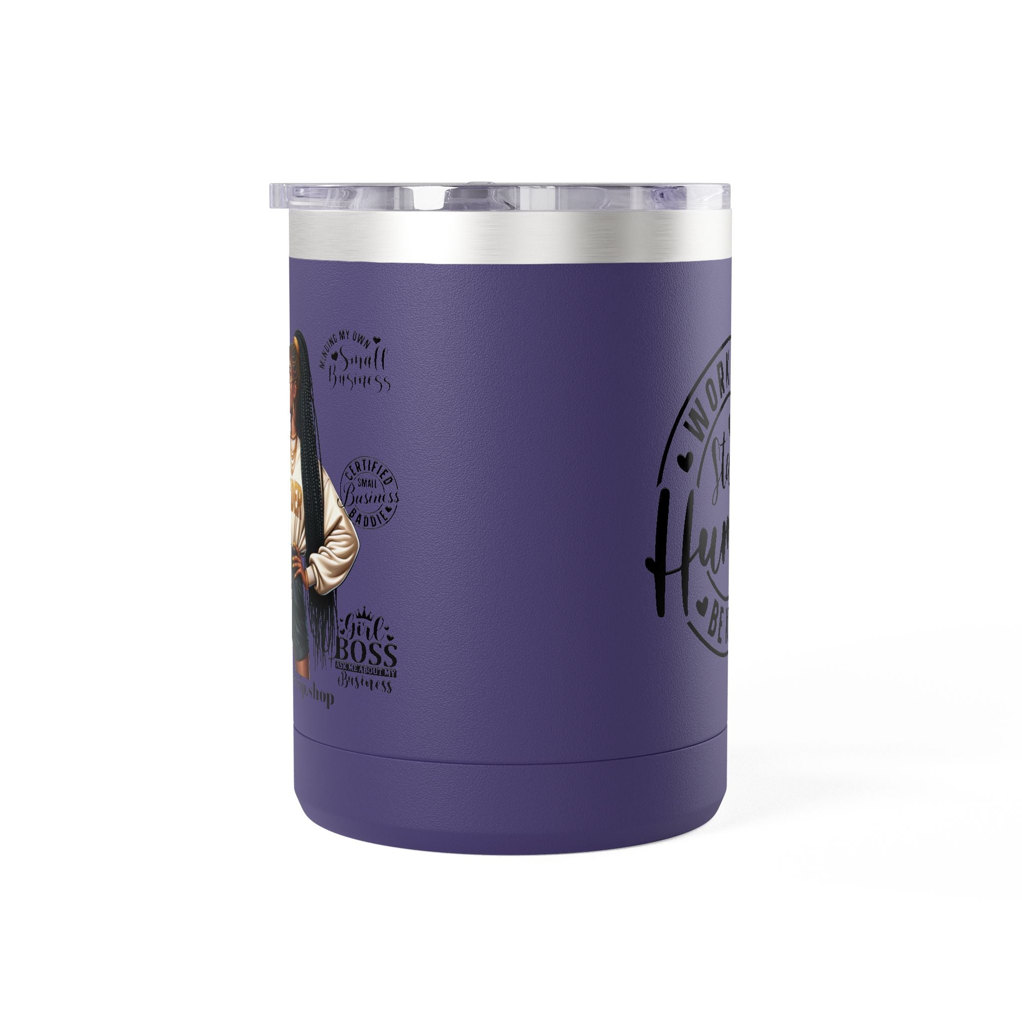 Work Hard Inspirational Coffee Mug Tumbler - Motivational Drinkware for Daily Inspiration.