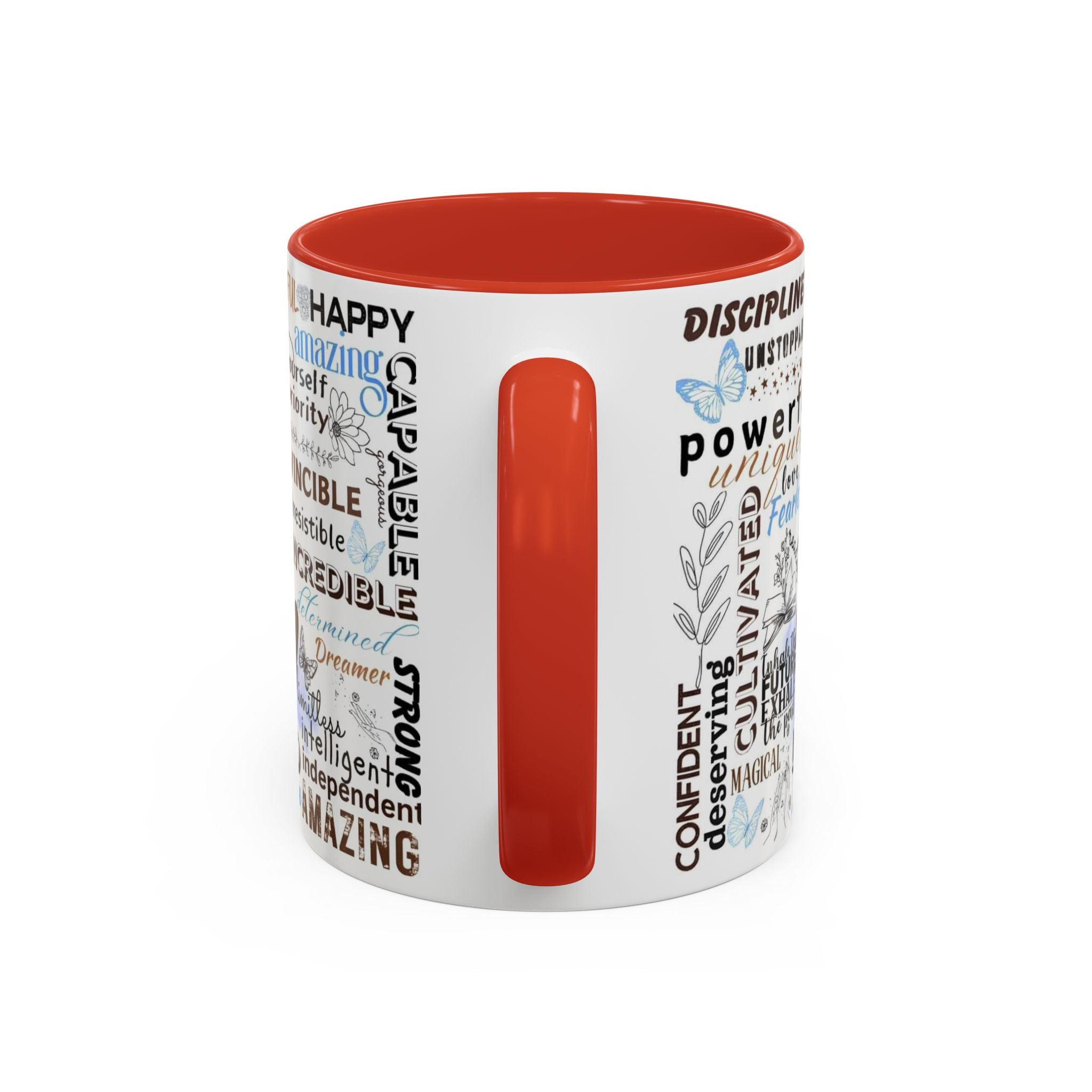 Empowering Affirmation Multi Color Coffee Mug, Motivational Drinkware, Self-Love Gift, Inspirational Kitchen Decor, Positive Vibes