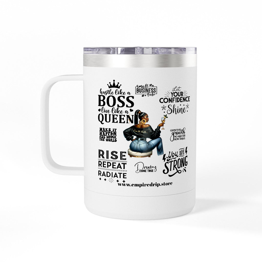 Self Made Self Paid Coffee Tumbler | Stylish Motivational Mug for Entrepreneurs | Perfect Gift for Bosses and Go-Getters.