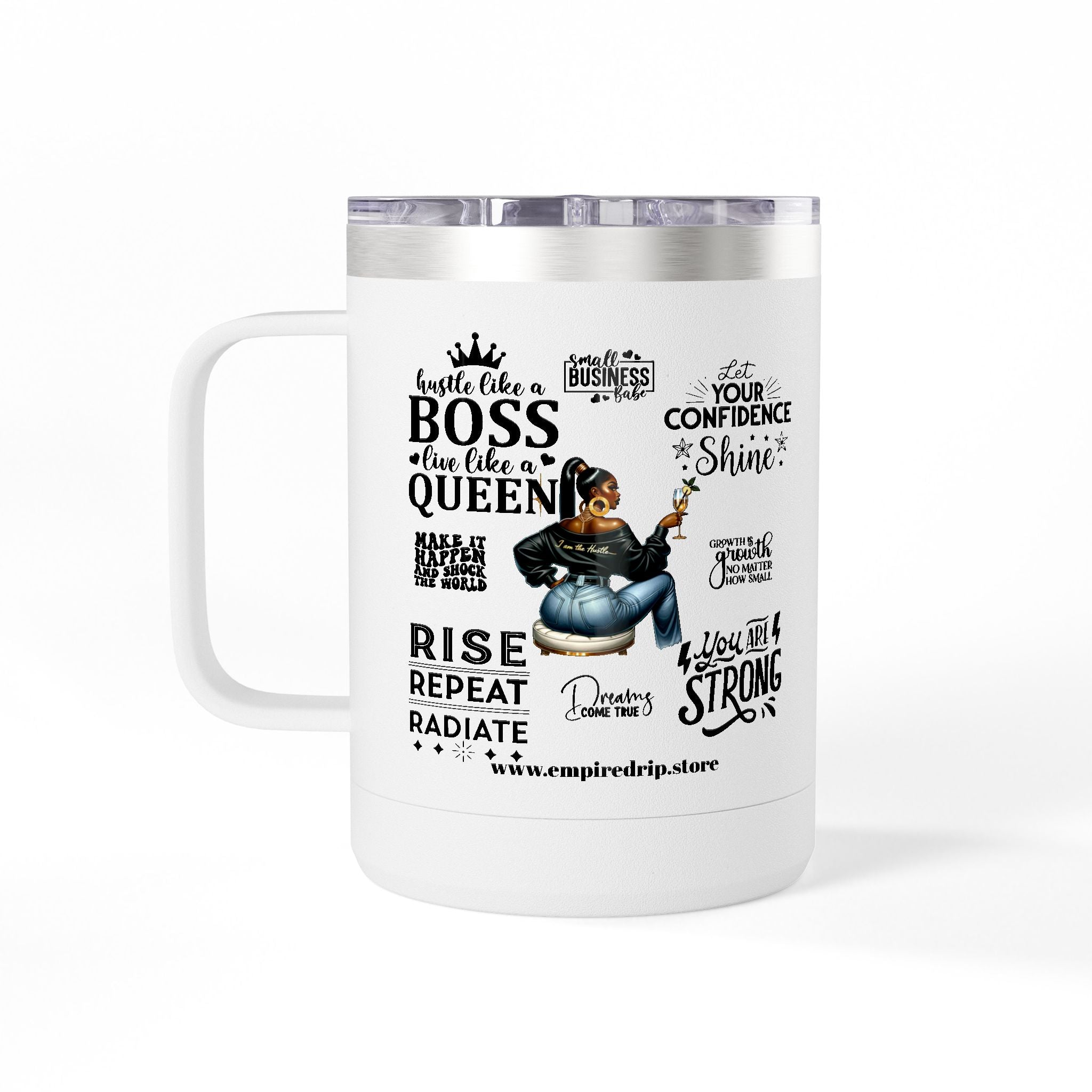 Self Made Self Paid Coffee Tumbler | Stylish Motivational Mug for Entrepreneurs | Perfect Gift for Bosses and Go-Getters.