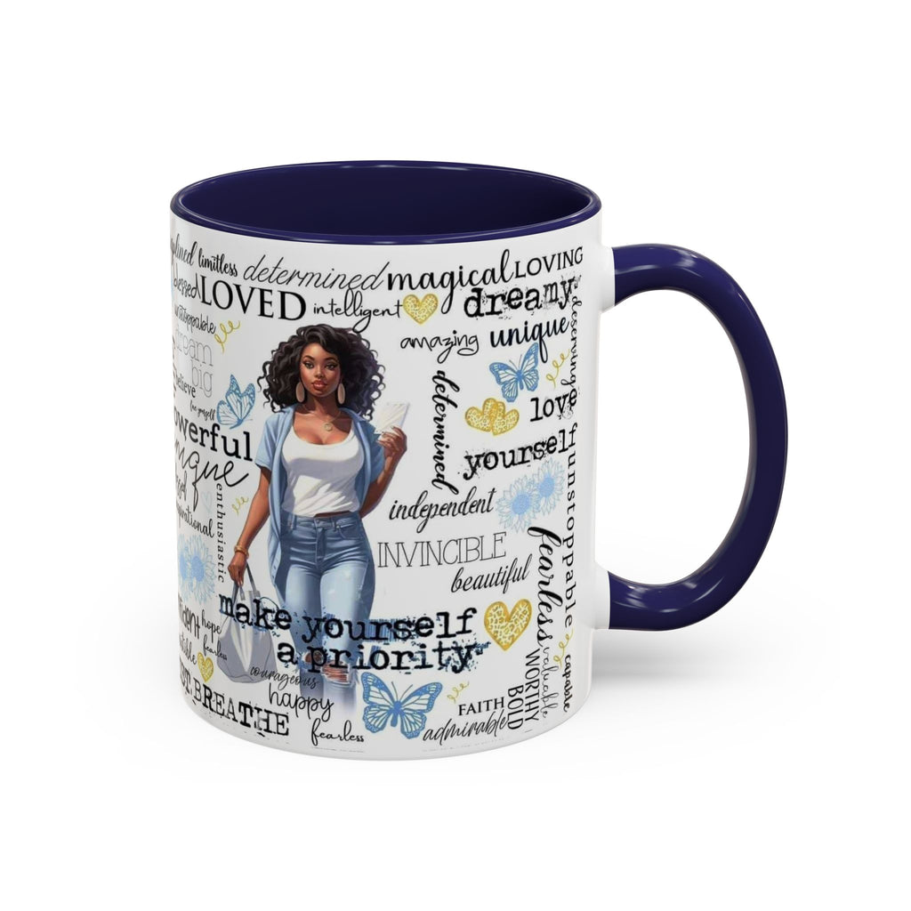 Empowering Inspirational Coffee Mug, Motivational Gift for Women, Unique Tea Cup, Affirmation Drinkware, Positive Vibes Mug.
