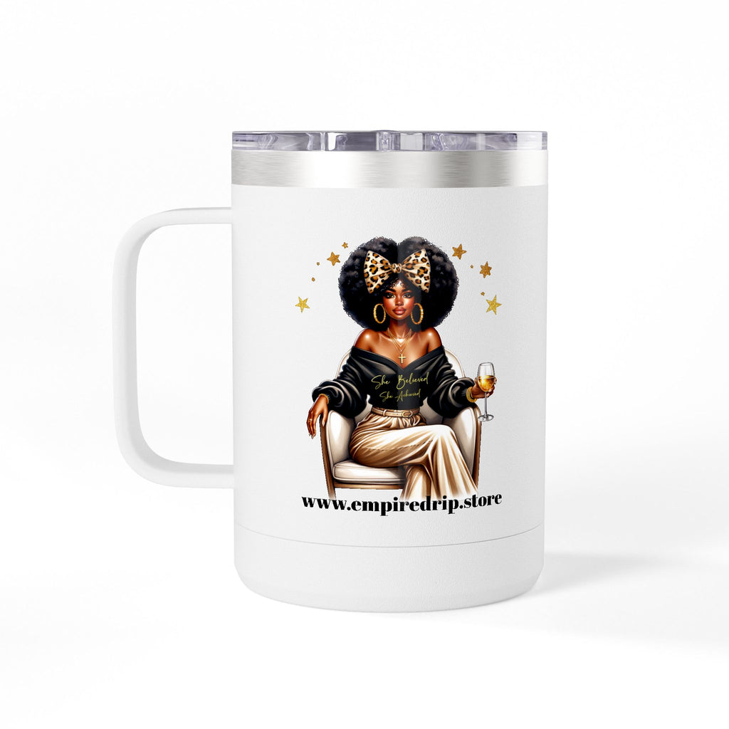 Inspirational Coffee Mug Tumbler, Small Business Big Dreams.