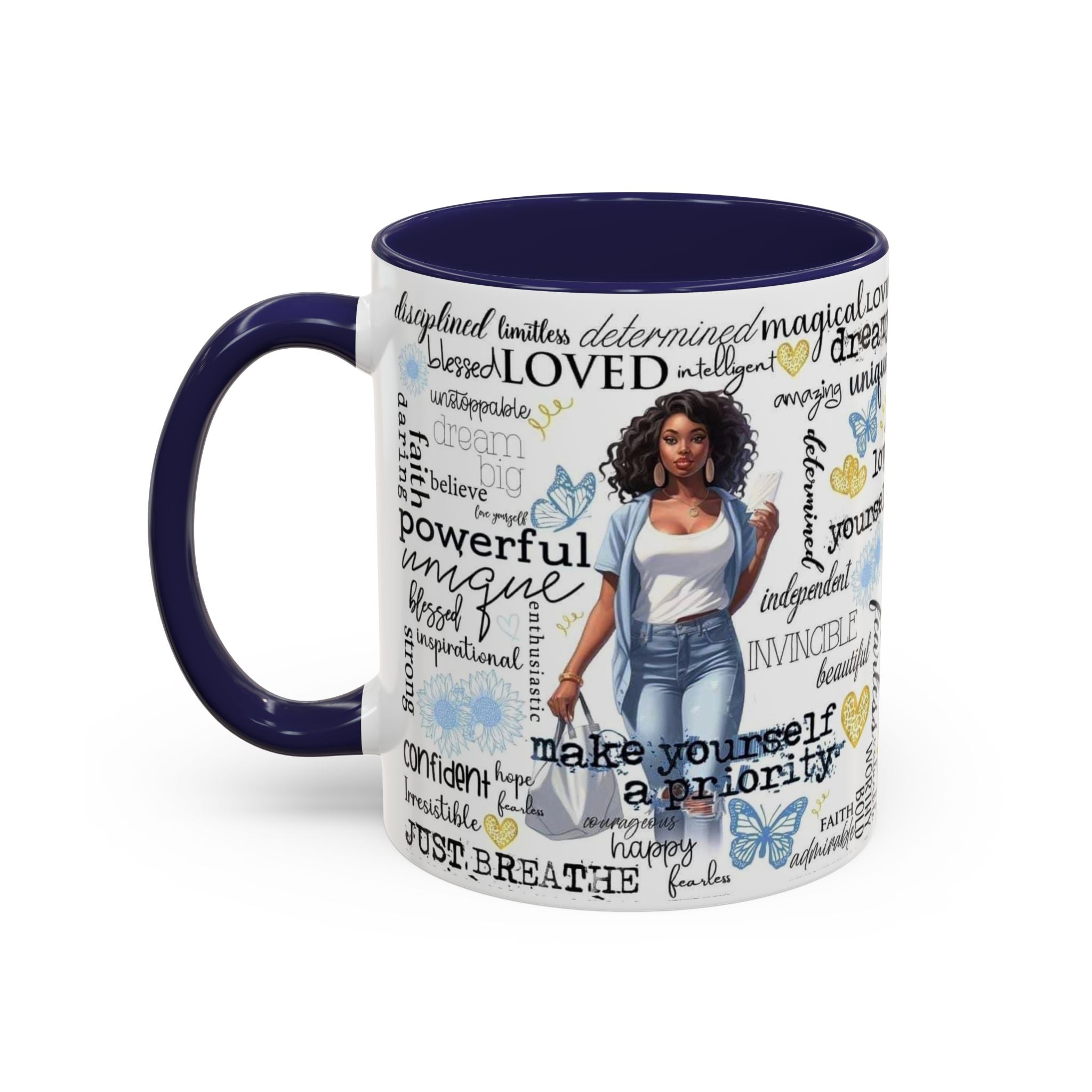 Empowering Inspirational Coffee Mug, Motivational Gift for Women, Unique Tea Cup, Affirmation Drinkware, Positive Vibes Mug.