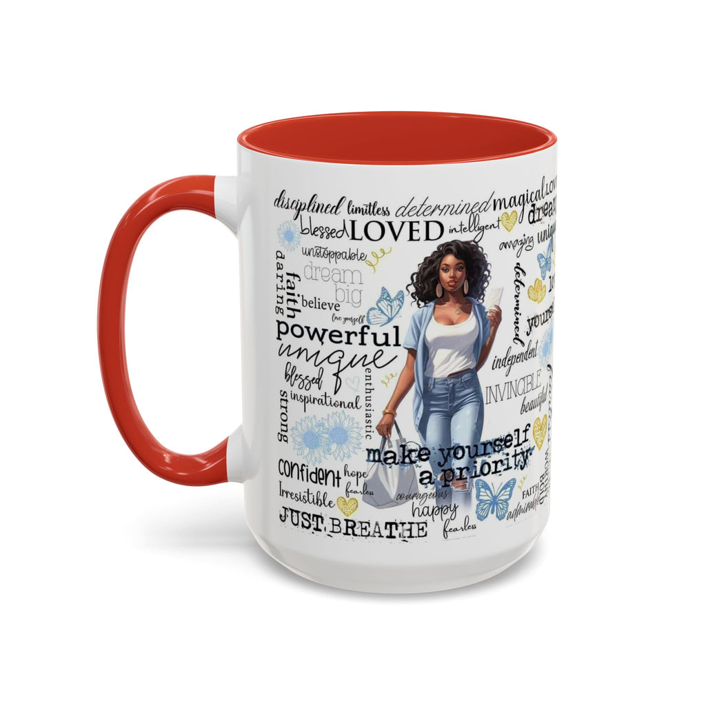 Empowering Inspirational Coffee Mug, Motivational Gift for Women, Unique Tea Cup, Affirmation Drinkware, Positive Vibes Mug