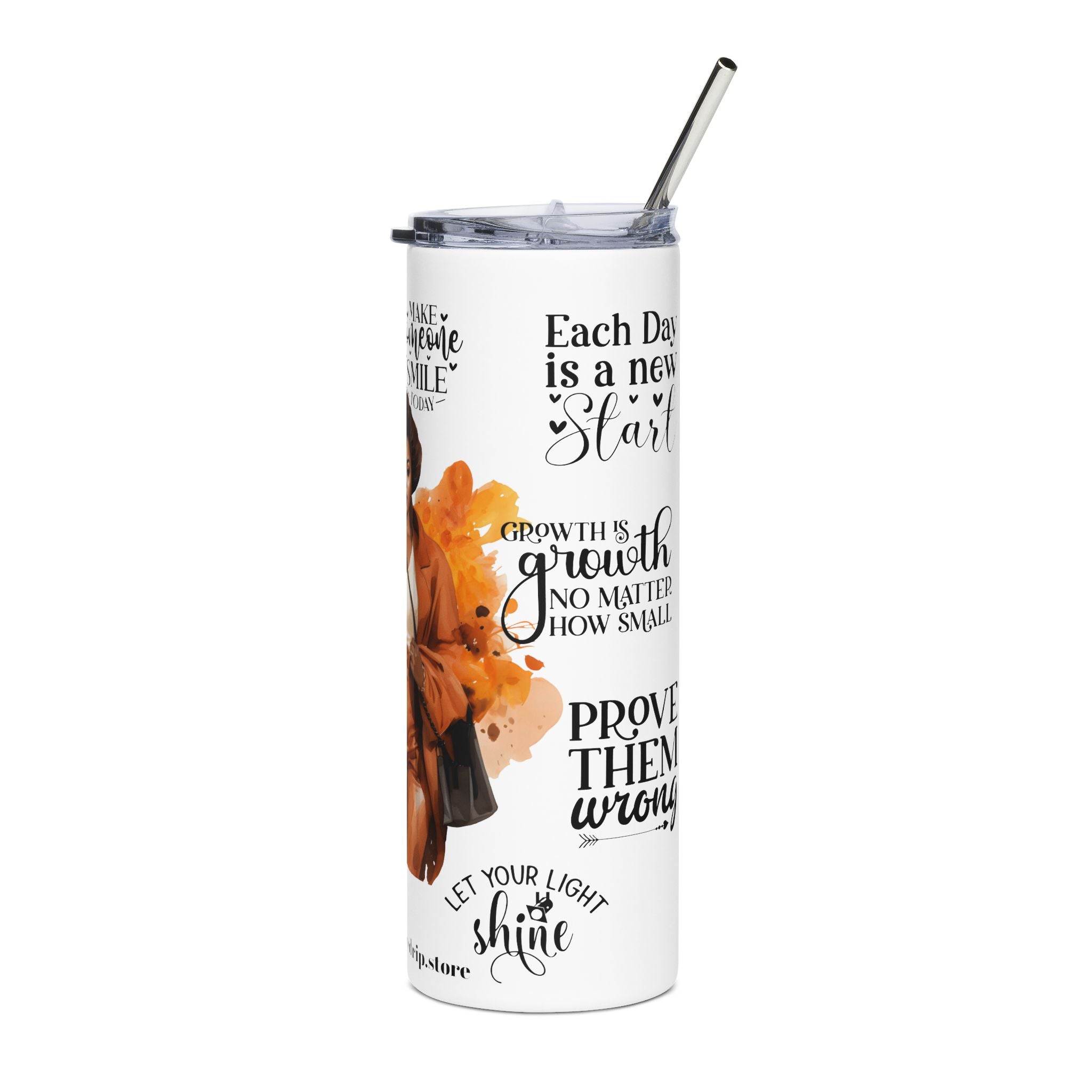 Dreamy Vibes Stainless Steel Tumbler | 20oz Travel Mug, Inspirational Drinkware, Unique Gift, Perfect for Self-Care, Coffee Lovers.