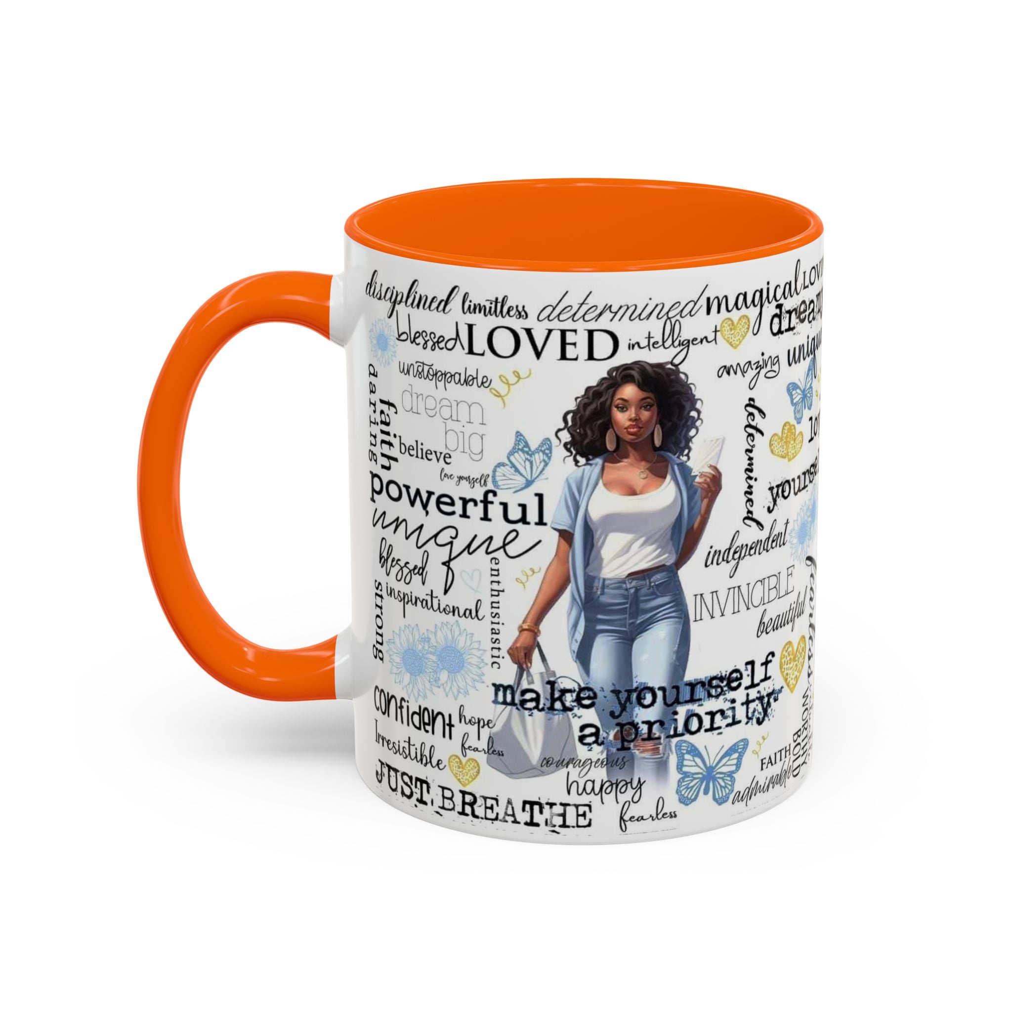 Empowering Inspirational Coffee Mug, Motivational Gift for Women, Unique Tea Cup, Affirmation Drinkware, Positive Vibes Mug