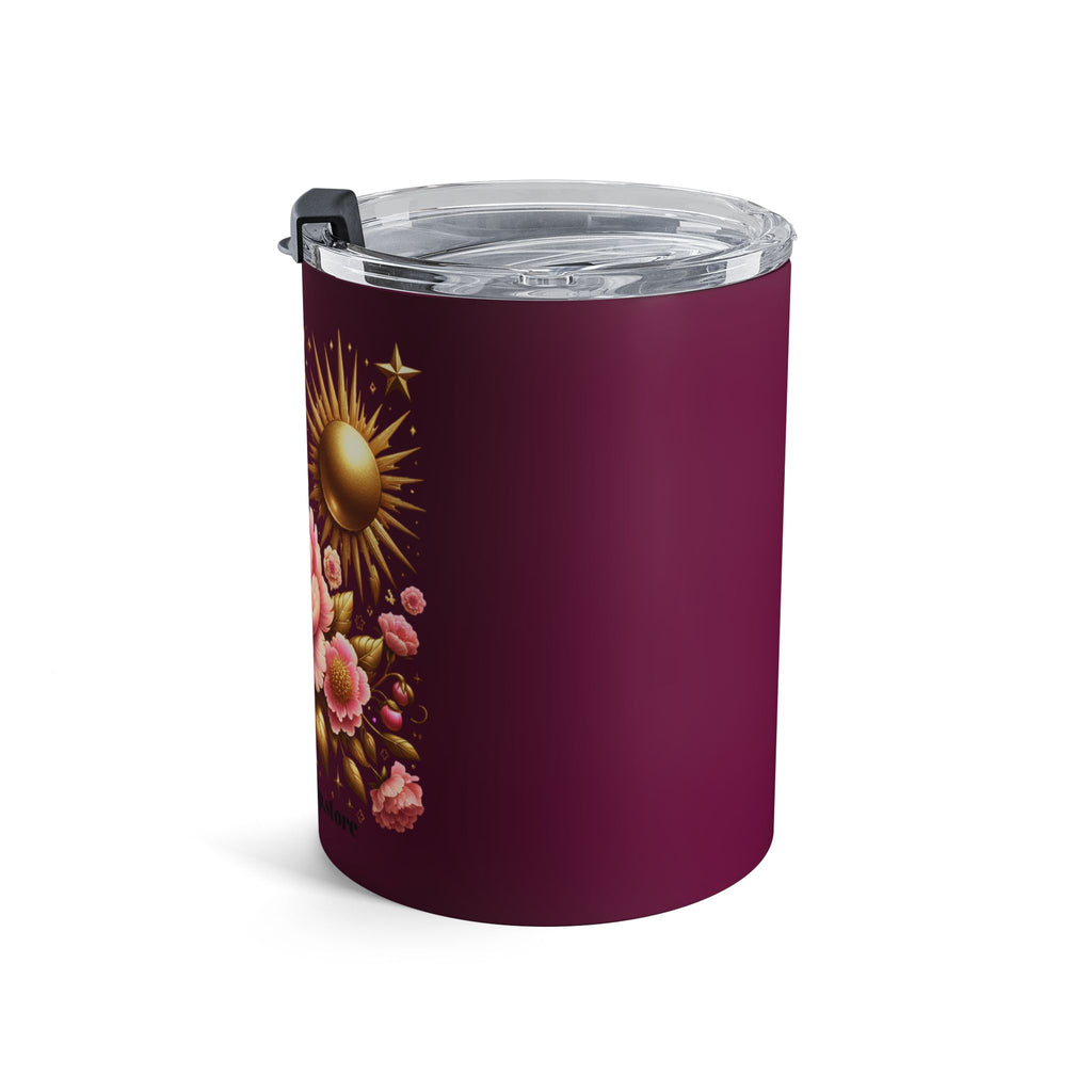Floral Inspirational Tumbler, Create Your Own Sunshine, Motivational Mug.