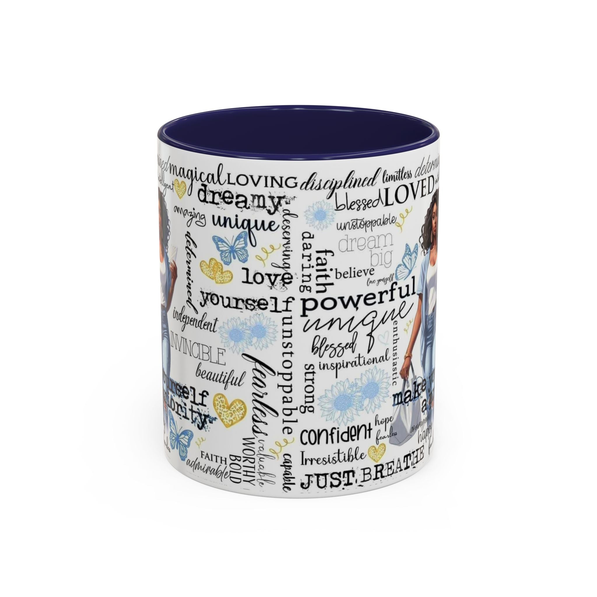 Empowering Inspirational Coffee Mug, Motivational Gift for Women, Unique Tea Cup, Affirmation Drinkware, Positive Vibes Mug.