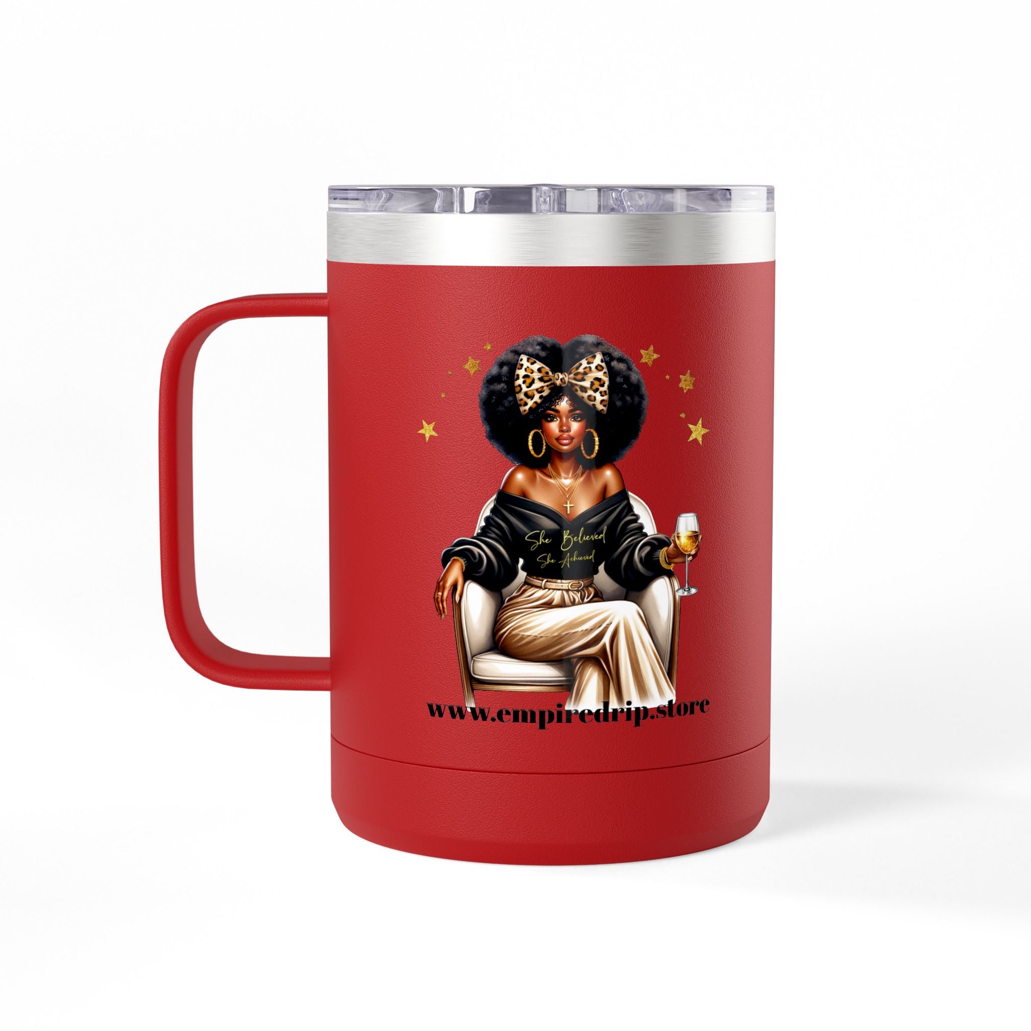 Inspirational Coffee Mug Tumbler, Small Business Big Dreams.