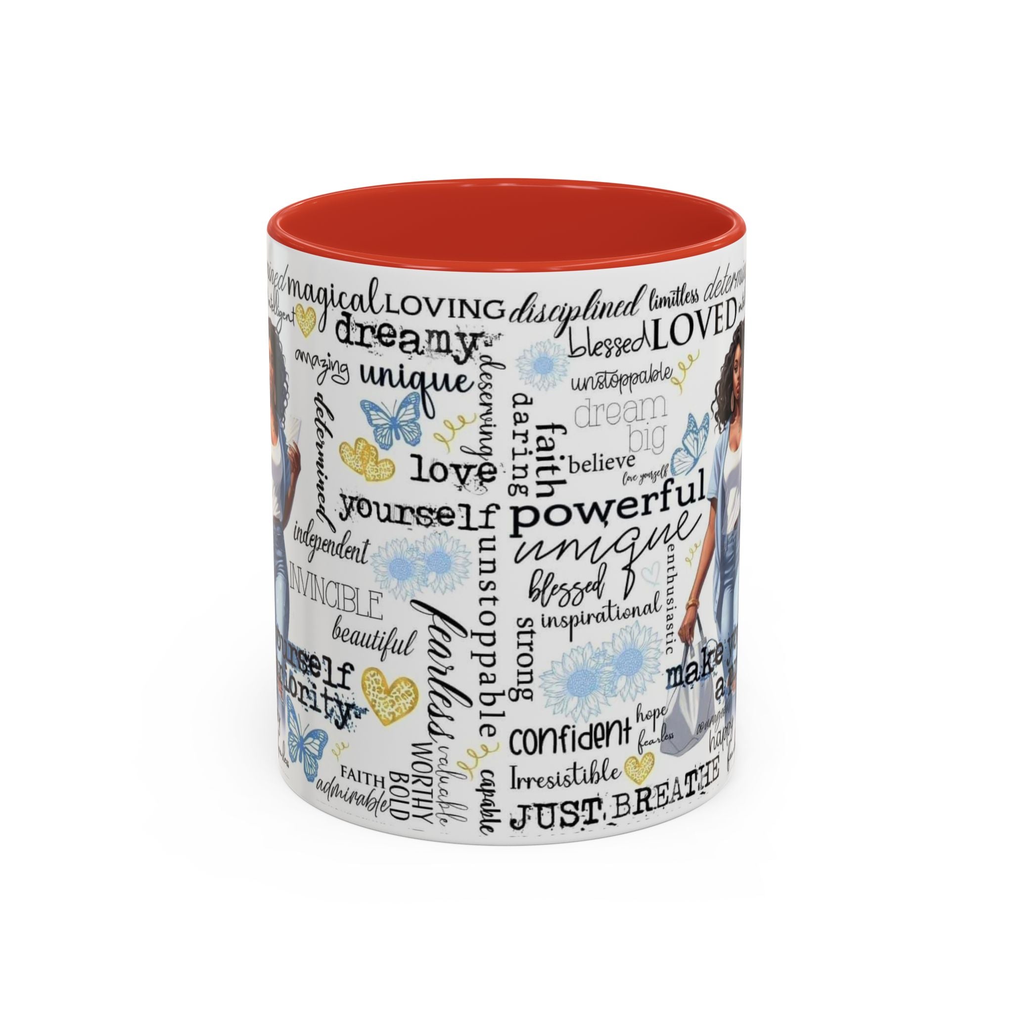 Empowering Inspirational Coffee Mug, Motivational Gift for Women, Unique Tea Cup, Affirmation Drinkware, Positive Vibes Mug.