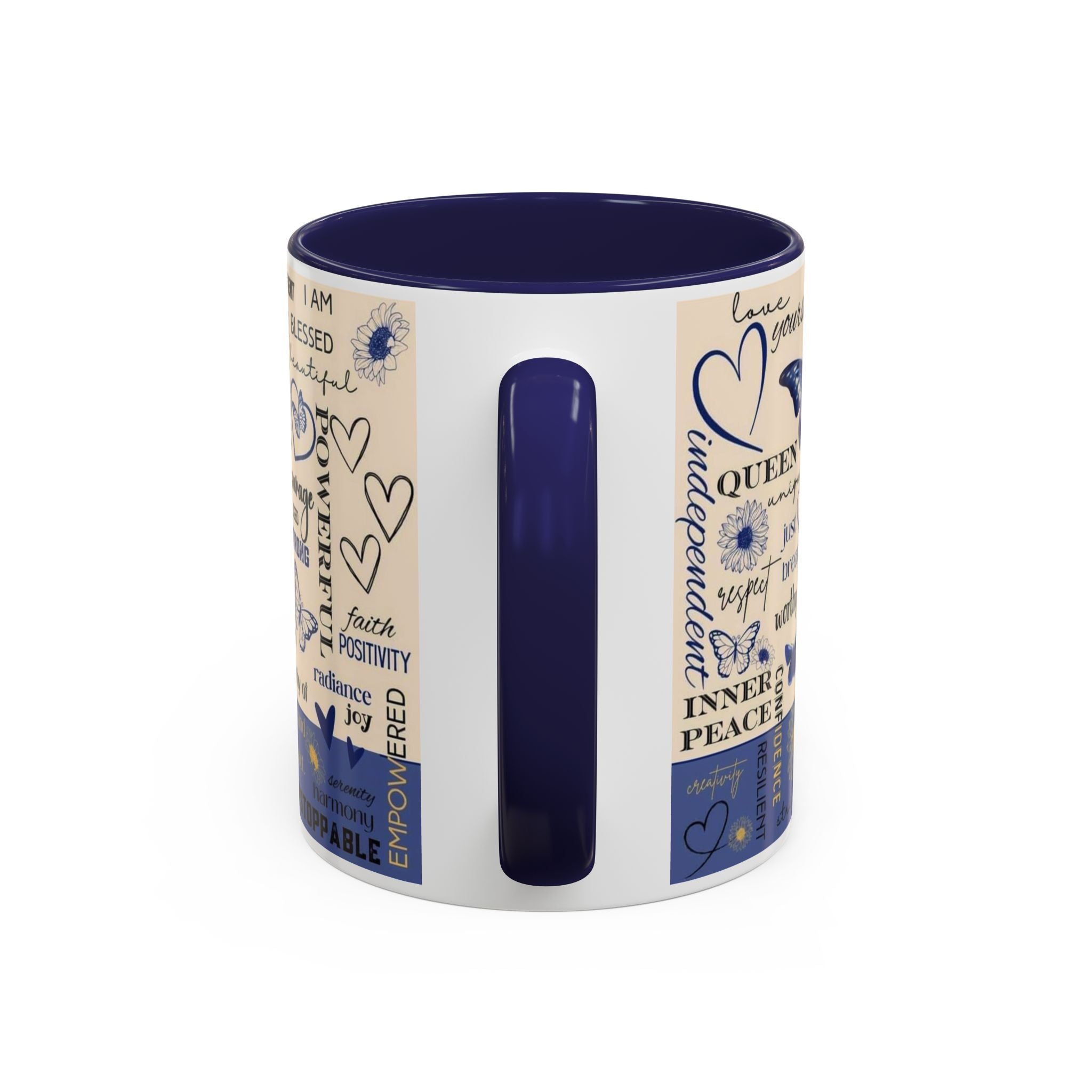 Empowering Accent Coffee Mug - Inspiring Quote Motivation and Self-Love, Perfect Gift for Holidays & Celebrations.