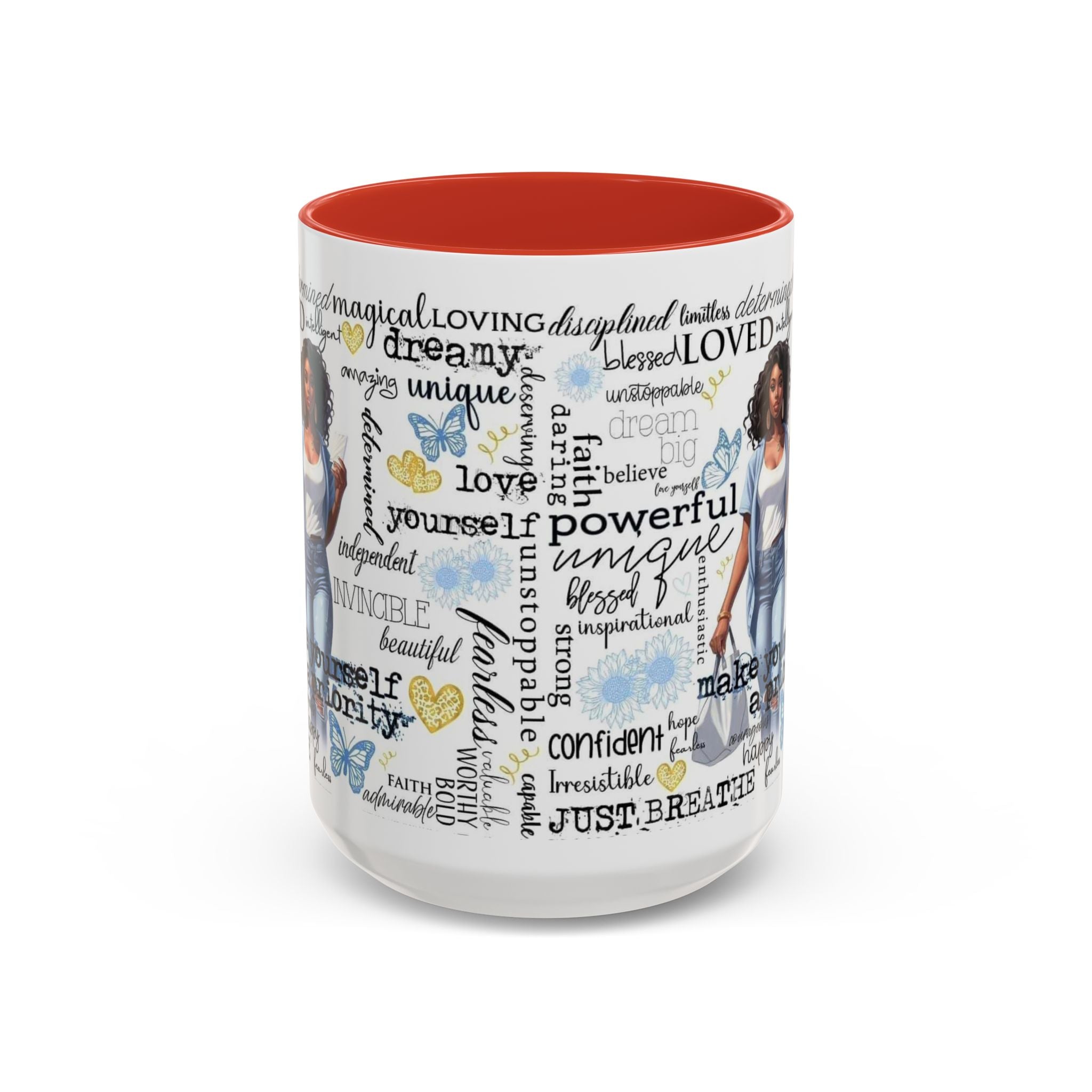 Empowering Inspirational Coffee Mug, Motivational Gift for Women, Unique Tea Cup, Affirmation Drinkware, Positive Vibes Mug.