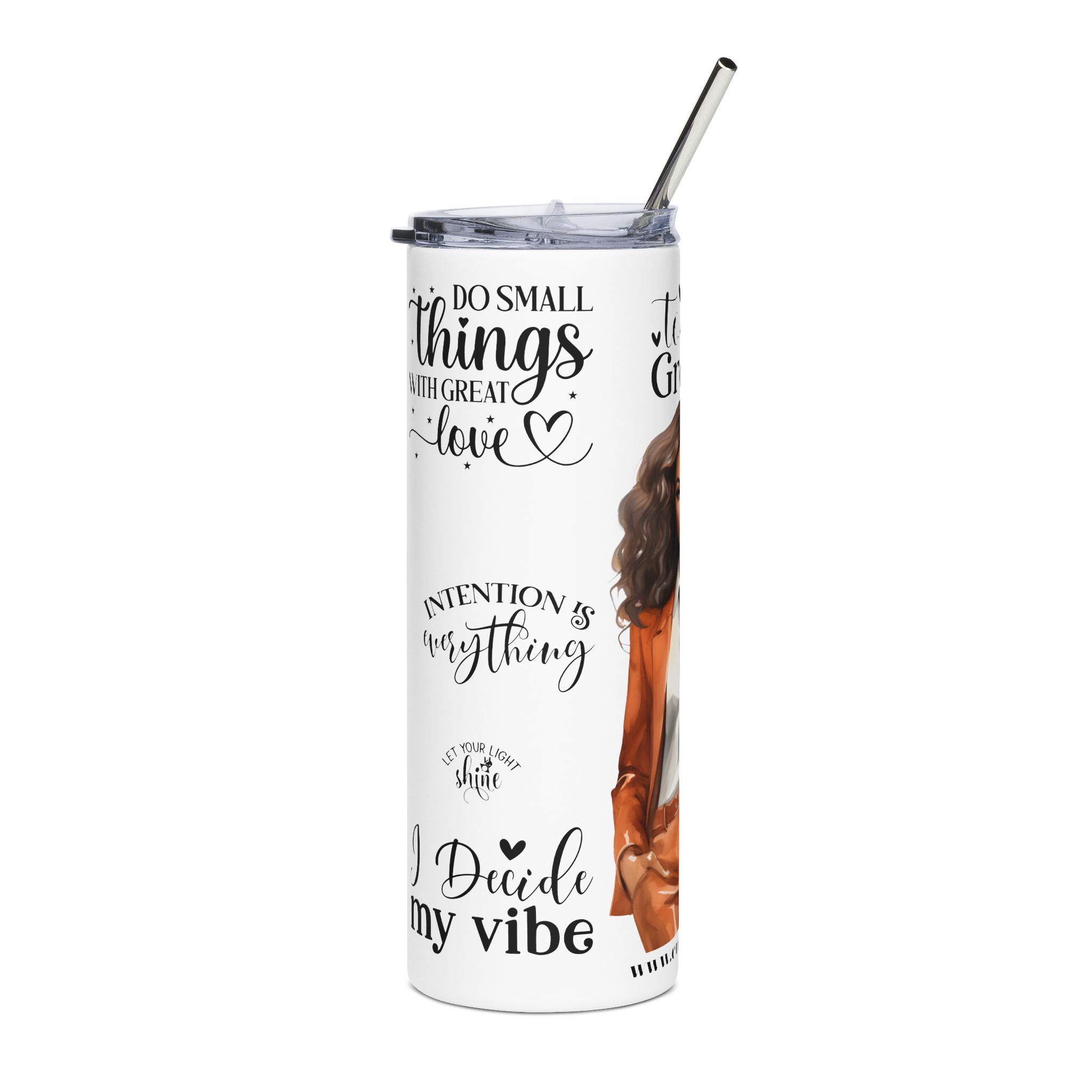 Empowered Woman Tumbler, Motivational Travel Mug, Inspirational Gift, Office Drinkware, Self-Care Accessories.
