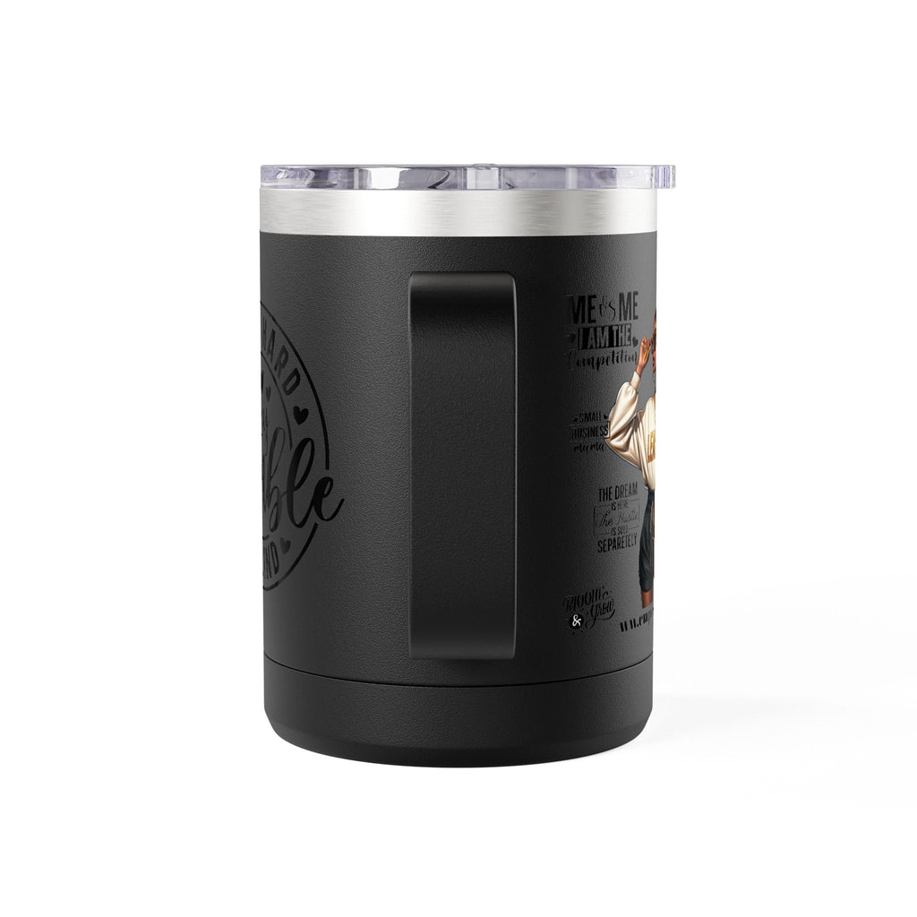 Work Hard Inspirational Coffee Mug Tumbler - Motivational Drinkware for Daily Inspiration.