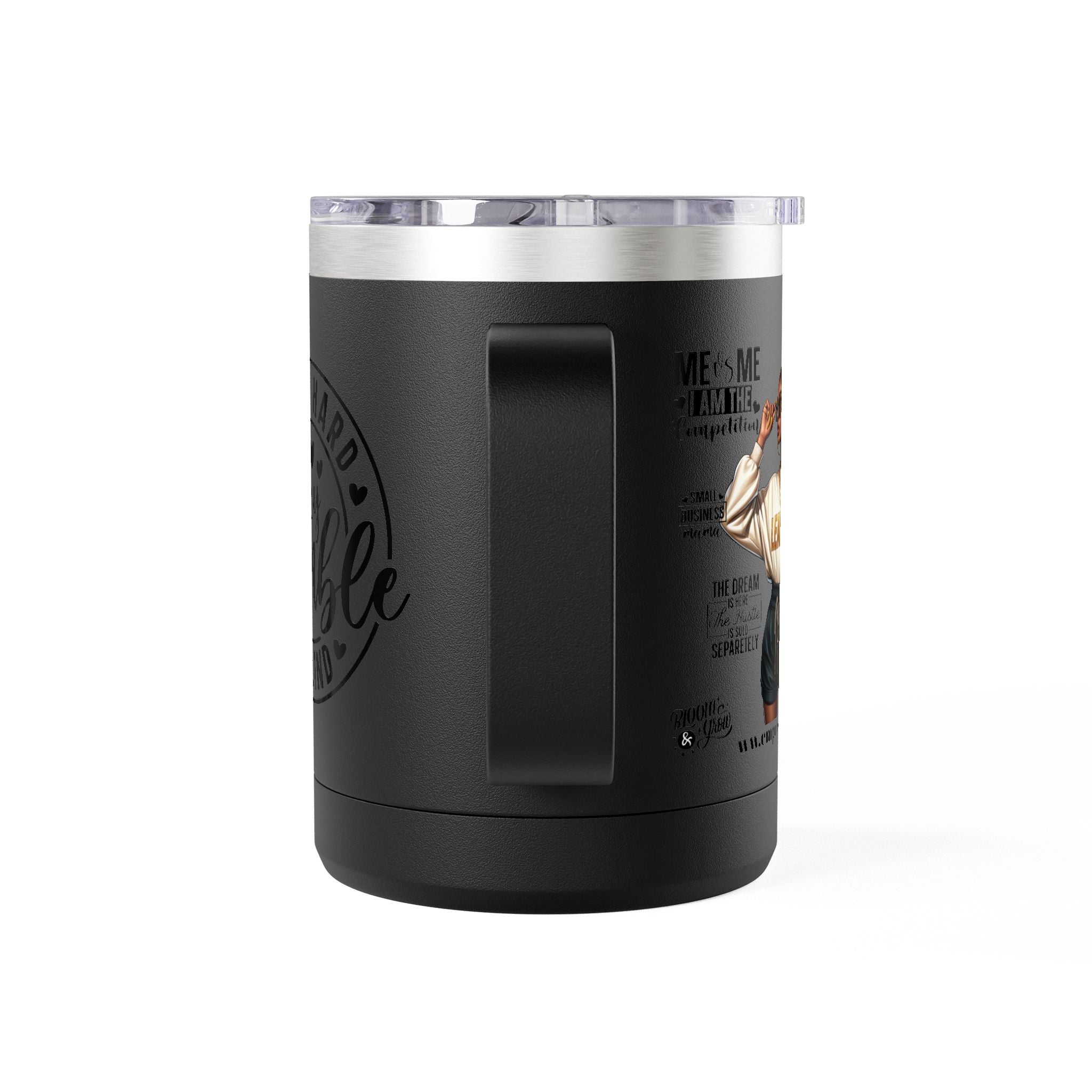 Work Hard Inspirational Coffee Mug Tumbler - Motivational Drinkware for Daily Inspiration.