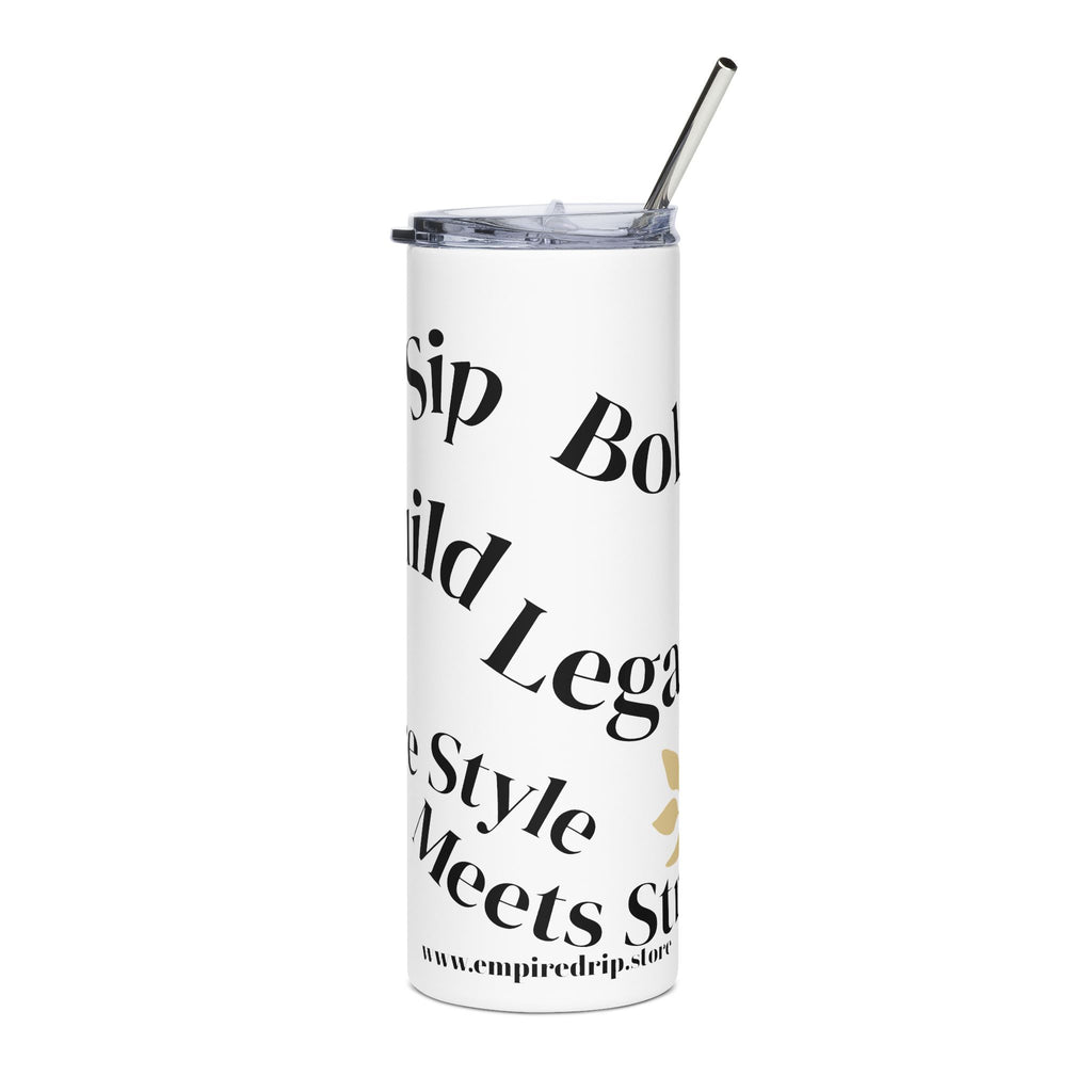 Sassy Floral Stainless Steel Tumbler, 20oz.