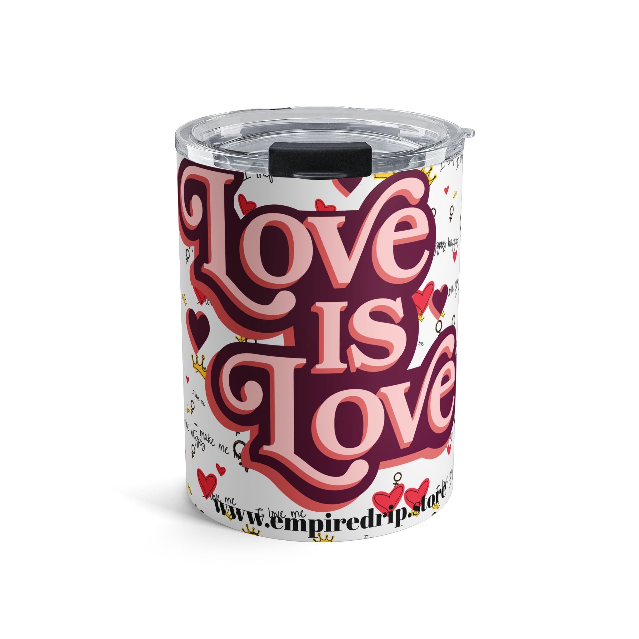 Love is Love Tumbler | 10oz LGBTQ+ Drinkware, Cute Gifts.