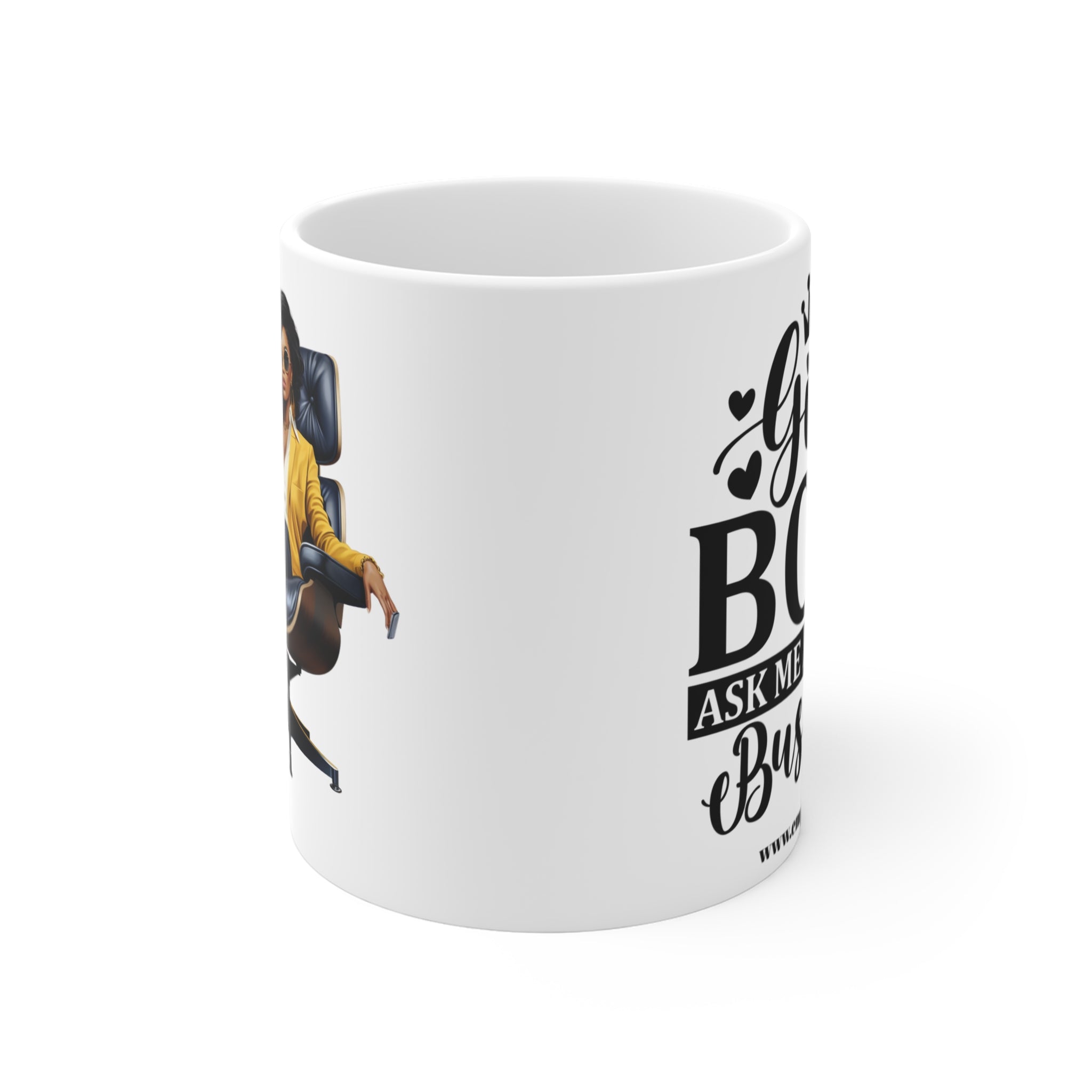 Boss Lady Mug - Empowering Coffee Cup, Office Gift, Motivational Tea Mug, Unique Gift for Her, Stylish Home Decor.