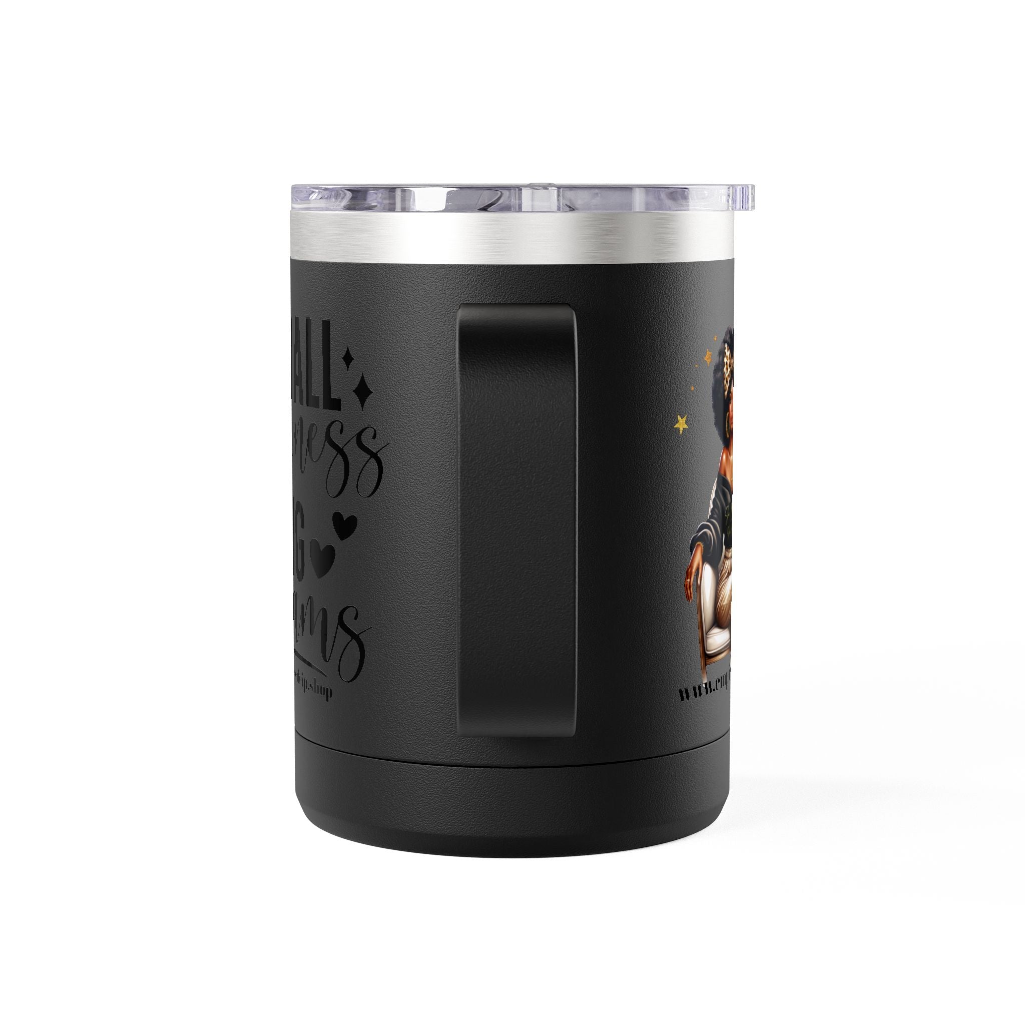 Inspirational Coffee Mug Tumbler, Small Business Big Dreams.