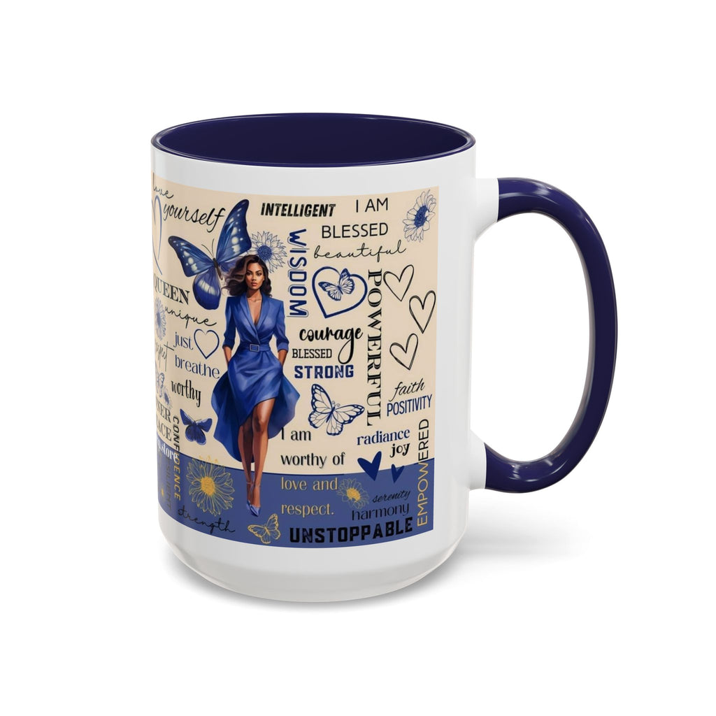 Empowering Accent Coffee Mug - Inspiring Quote Motivation and Self-Love, Perfect Gift for Holidays & Celebrations.
