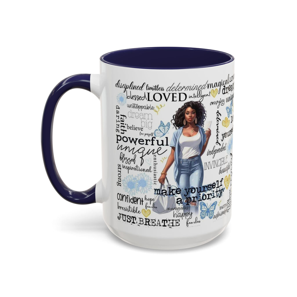 Empowering Inspirational Coffee Mug, Motivational Gift for Women, Unique Tea Cup, Affirmation Drinkware, Positive Vibes Mug