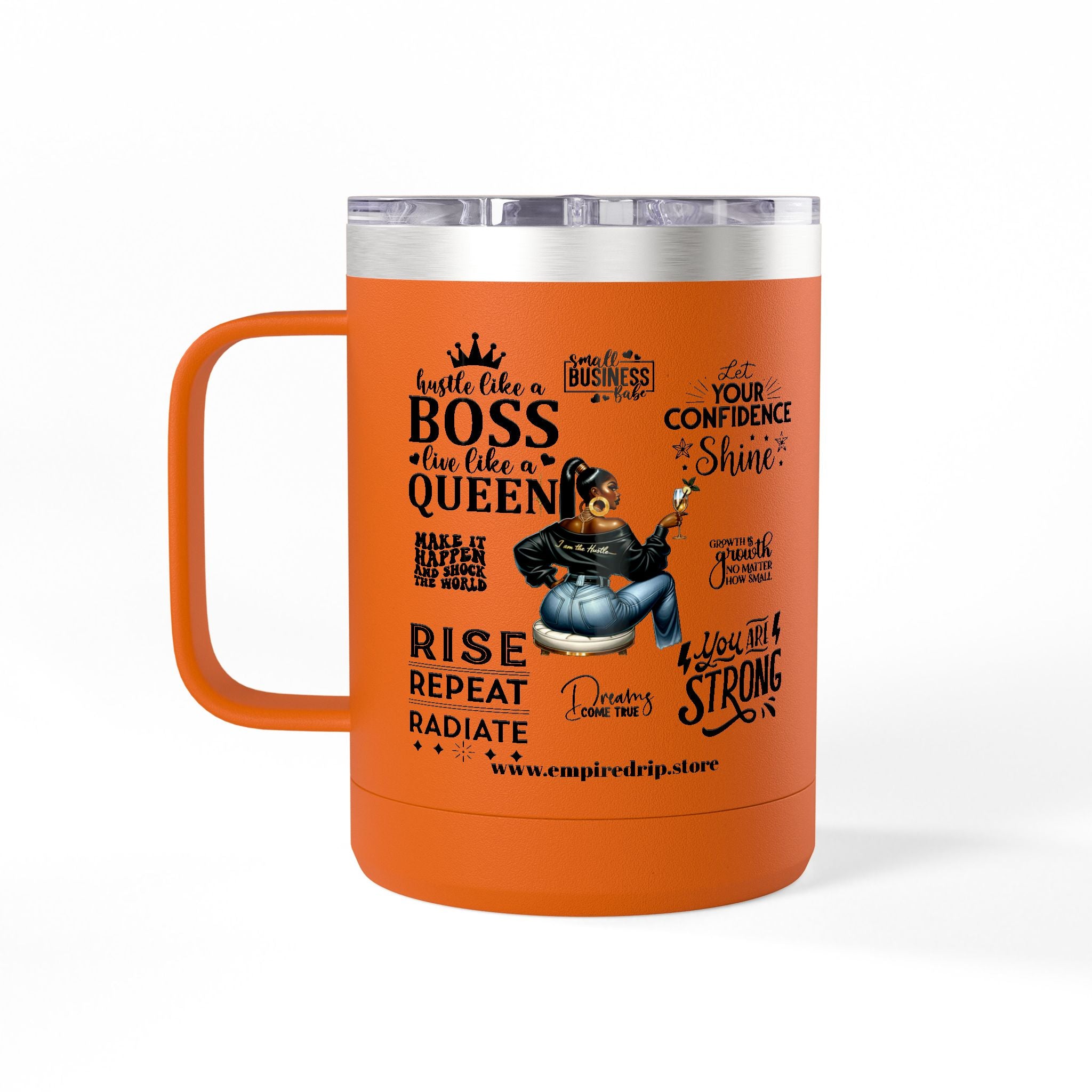 Self Made Self Paid Coffee Tumbler | Stylish Motivational Mug for Entrepreneurs | Perfect Gift for Bosses and Go-Getters.