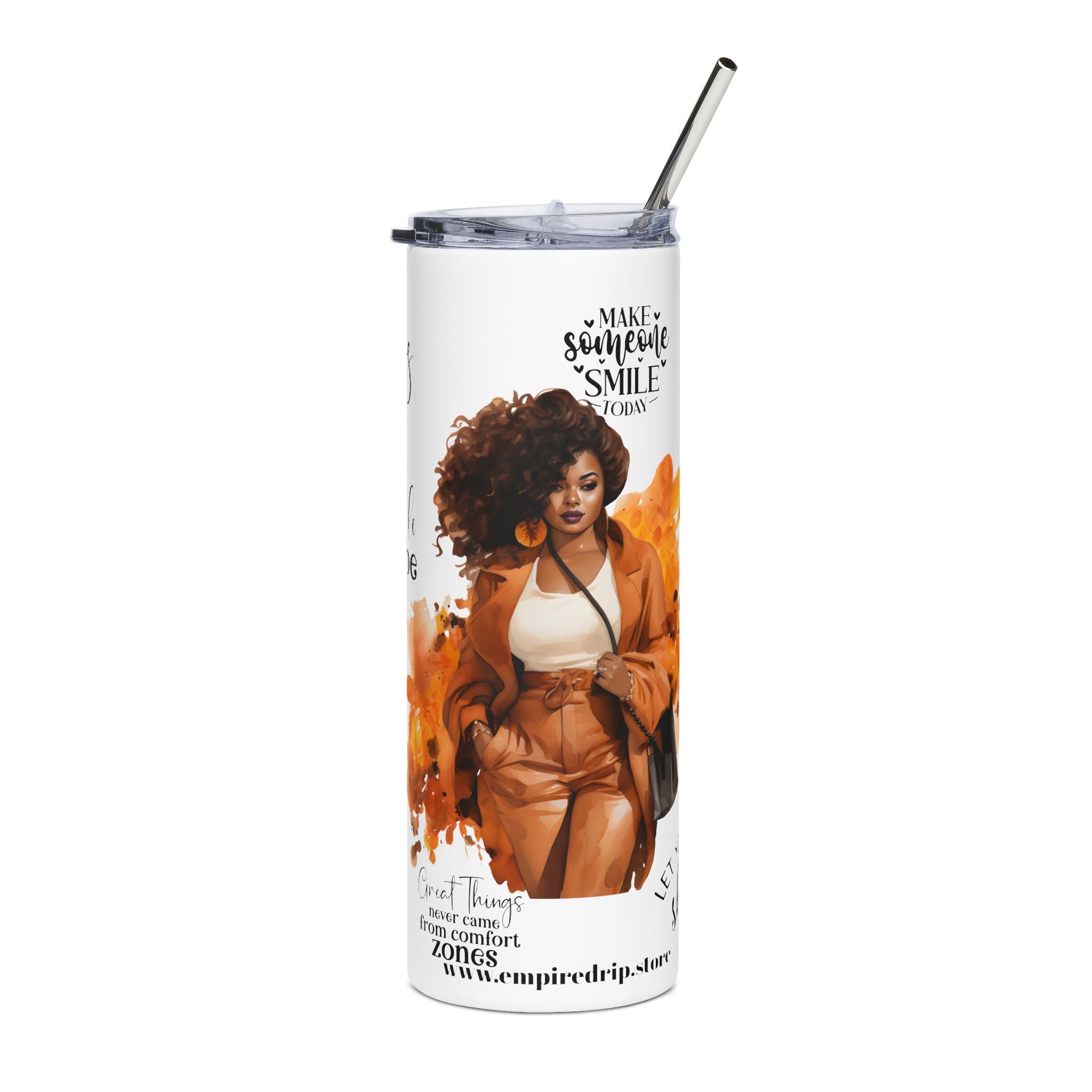 Dreamy Vibes Stainless Steel Tumbler | 20oz Travel Mug, Inspirational Drinkware, Unique Gift, Perfect for Self-Care, Coffee Lovers.