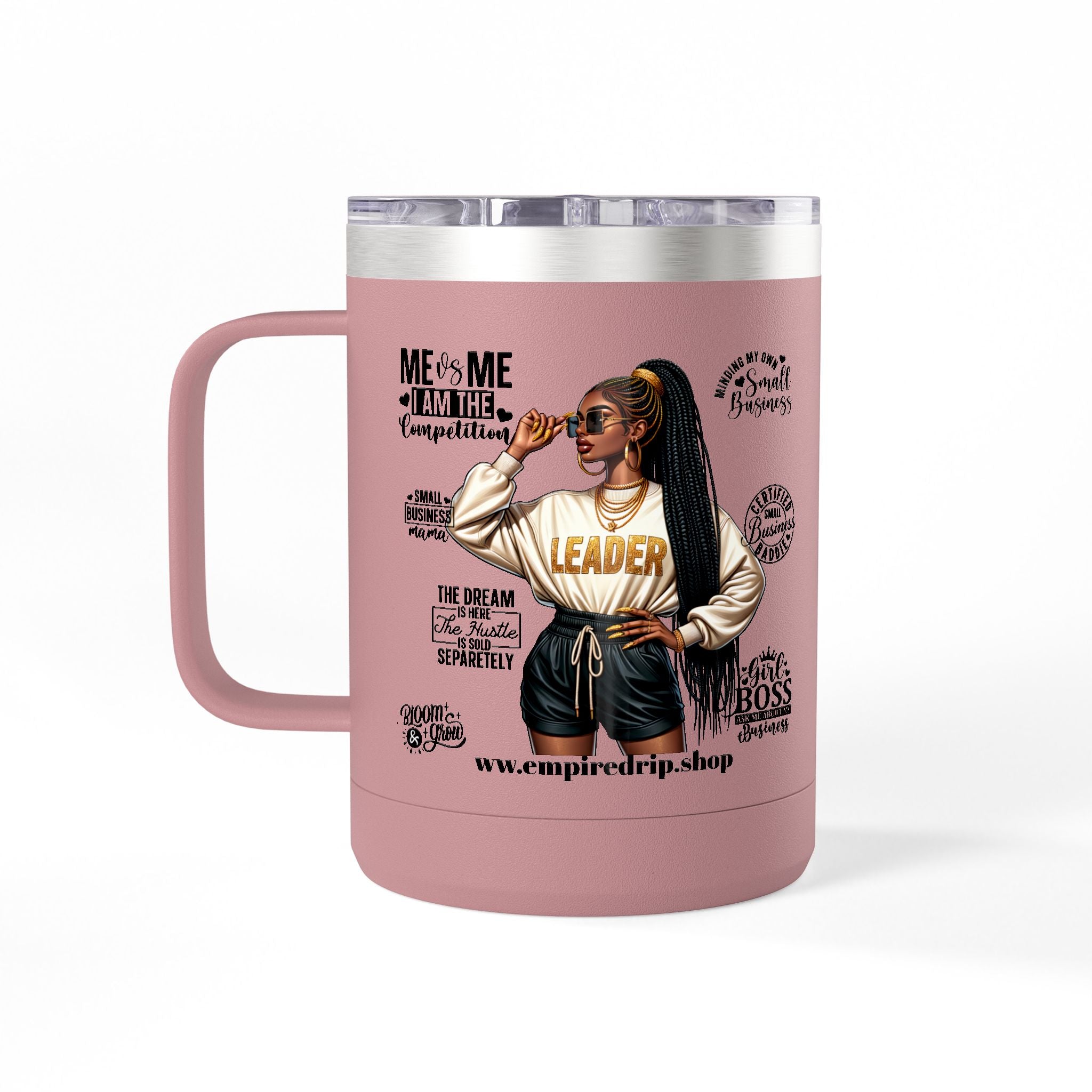 Work Hard Inspirational Coffee Mug Tumbler - Motivational Drinkware for Daily Inspiration.