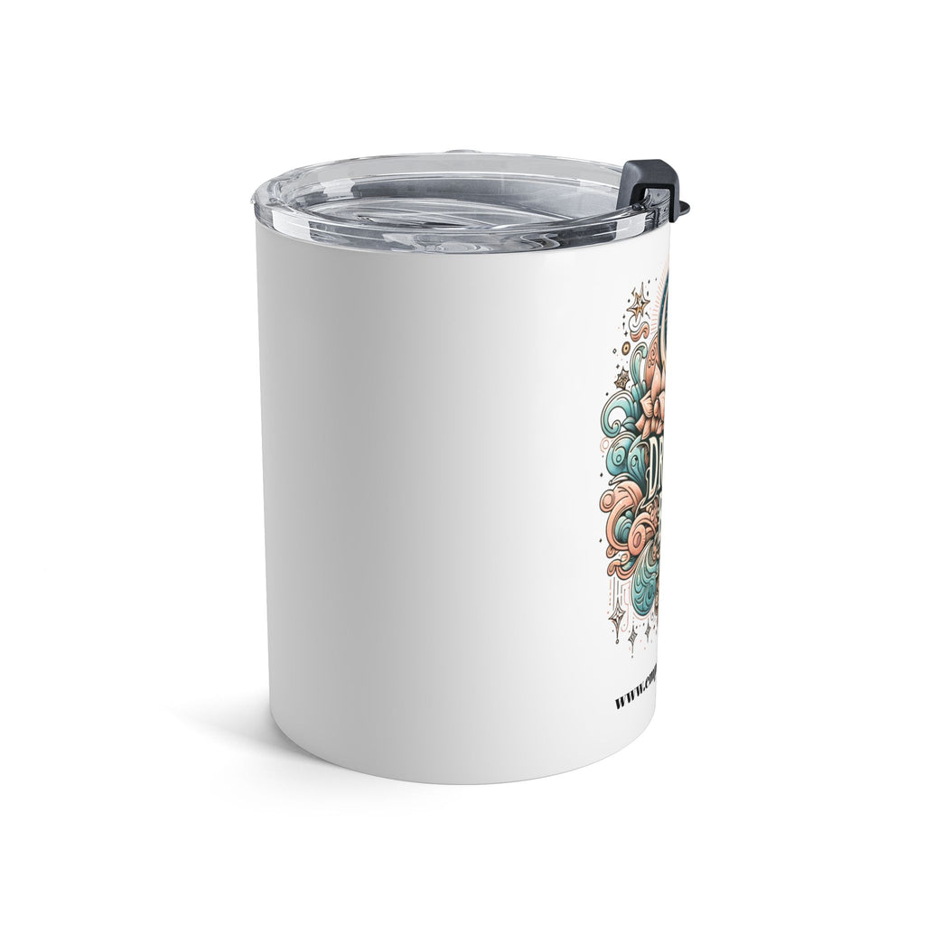 Dream Big Tumbler - Boho Floral Design, Inspirational Drinkware, Motivational Gift.