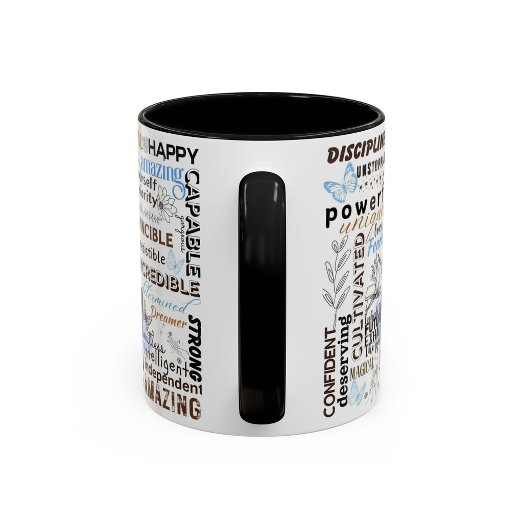 Empowering Affirmation Multi Color Coffee Mug, Motivational Drinkware, Self-Love Gift, Inspirational Kitchen Decor, Positive Vibes.