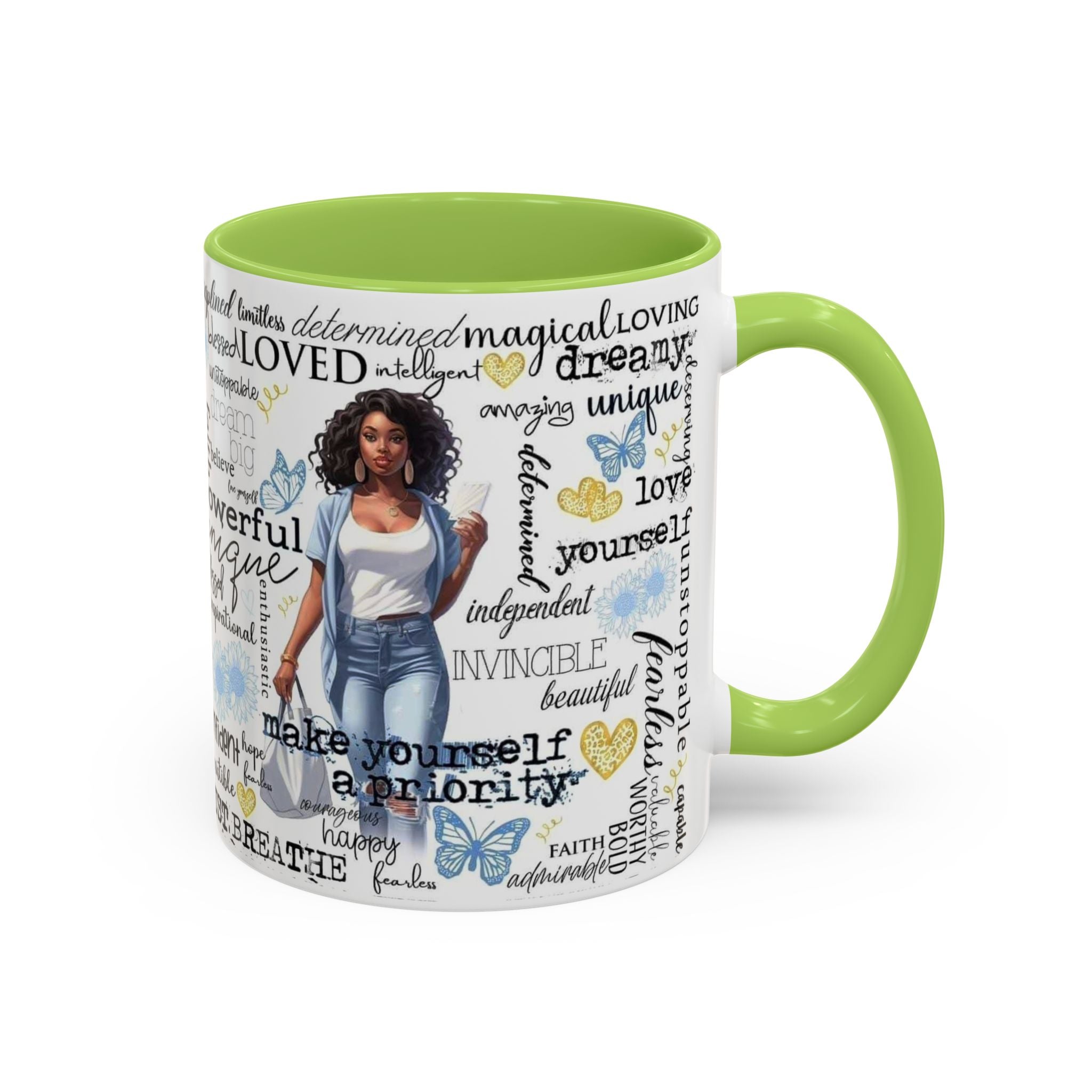 Empowering Inspirational Coffee Mug, Motivational Gift for Women, Unique Tea Cup, Affirmation Drinkware, Positive Vibes Mug
