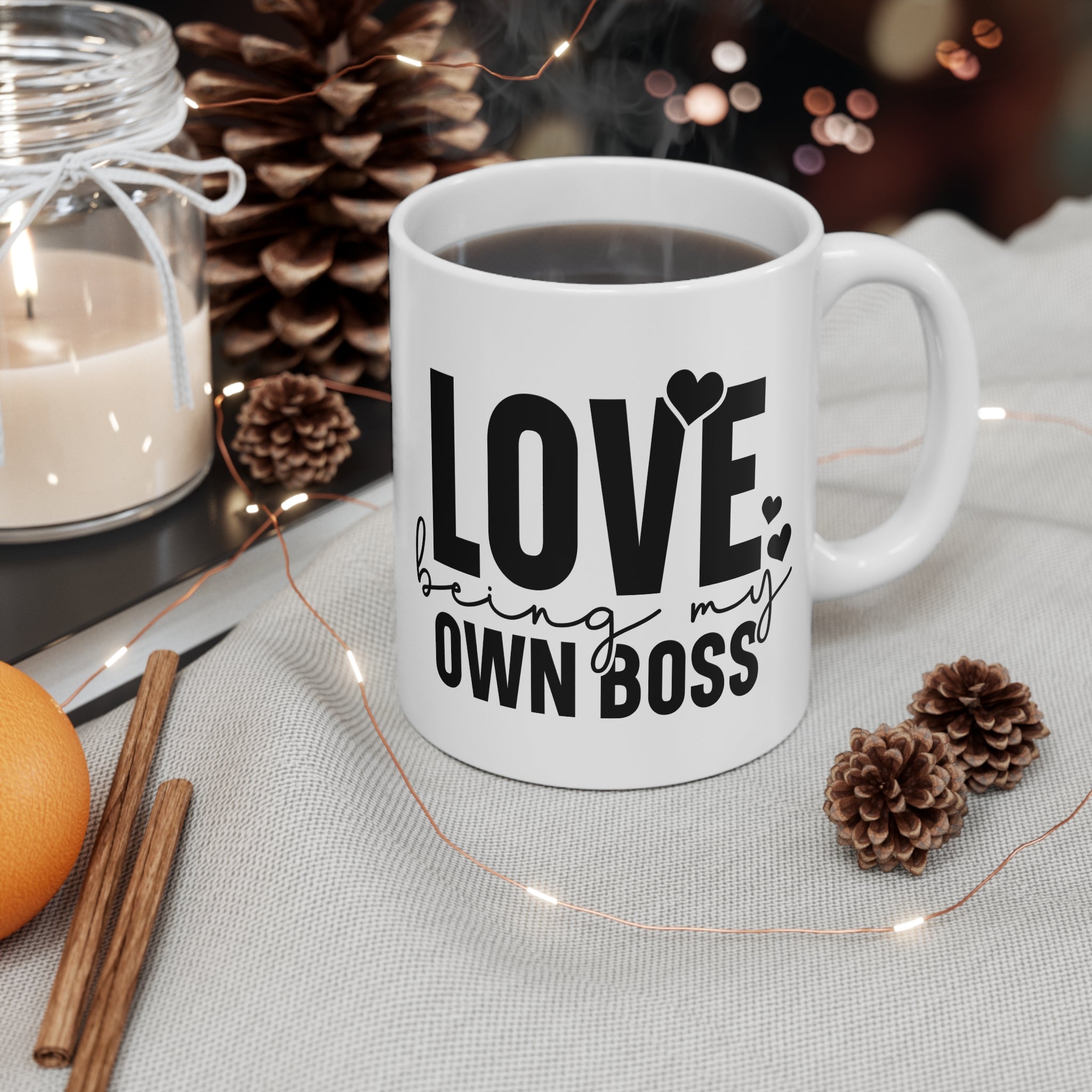 Empowerment Mug, Stylish Coffee Cup, Inspirational Drinkware, Office Motivational Gift, Unique Gift for Women.