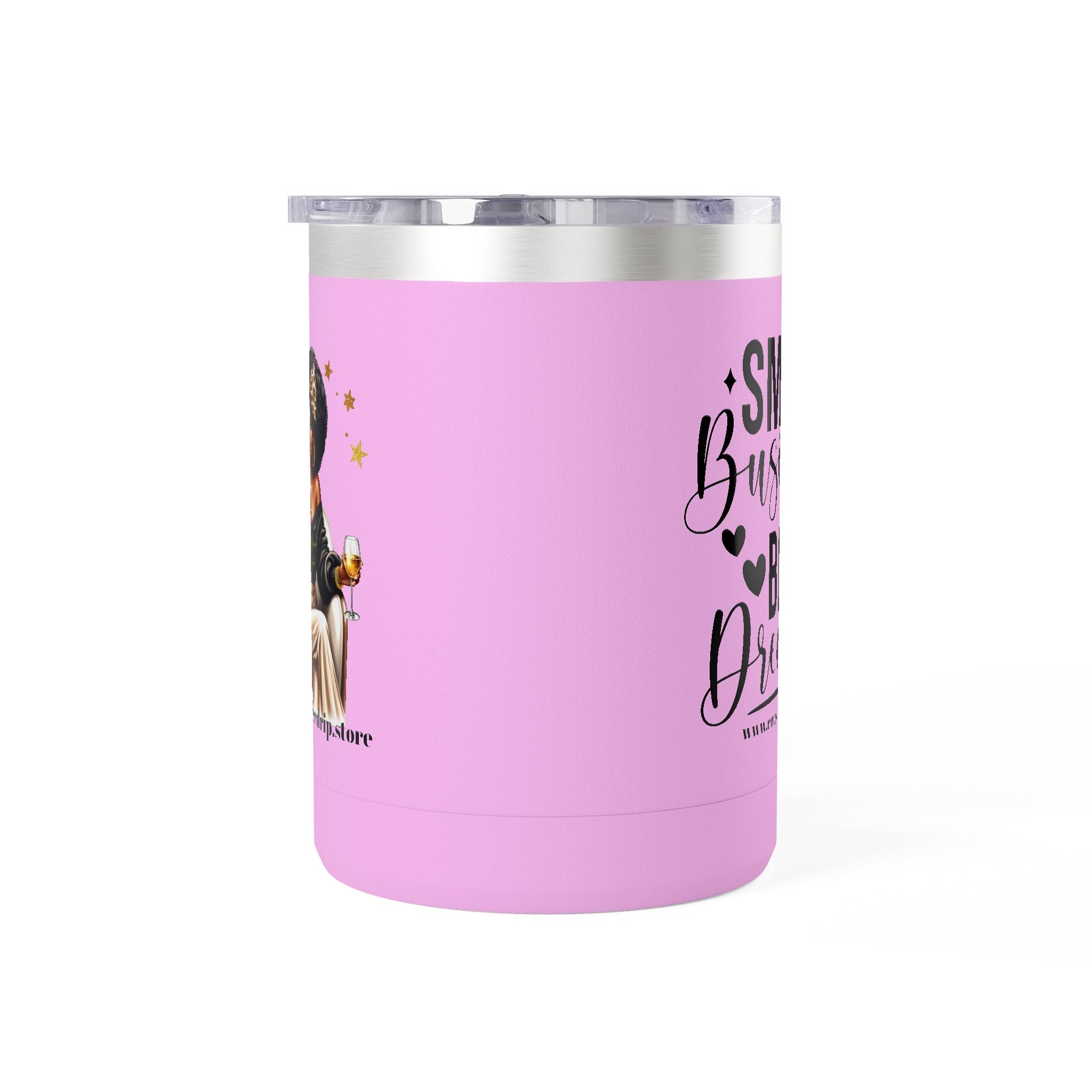 Inspirational Coffee Mug Tumbler, Small Business Big Dreams.