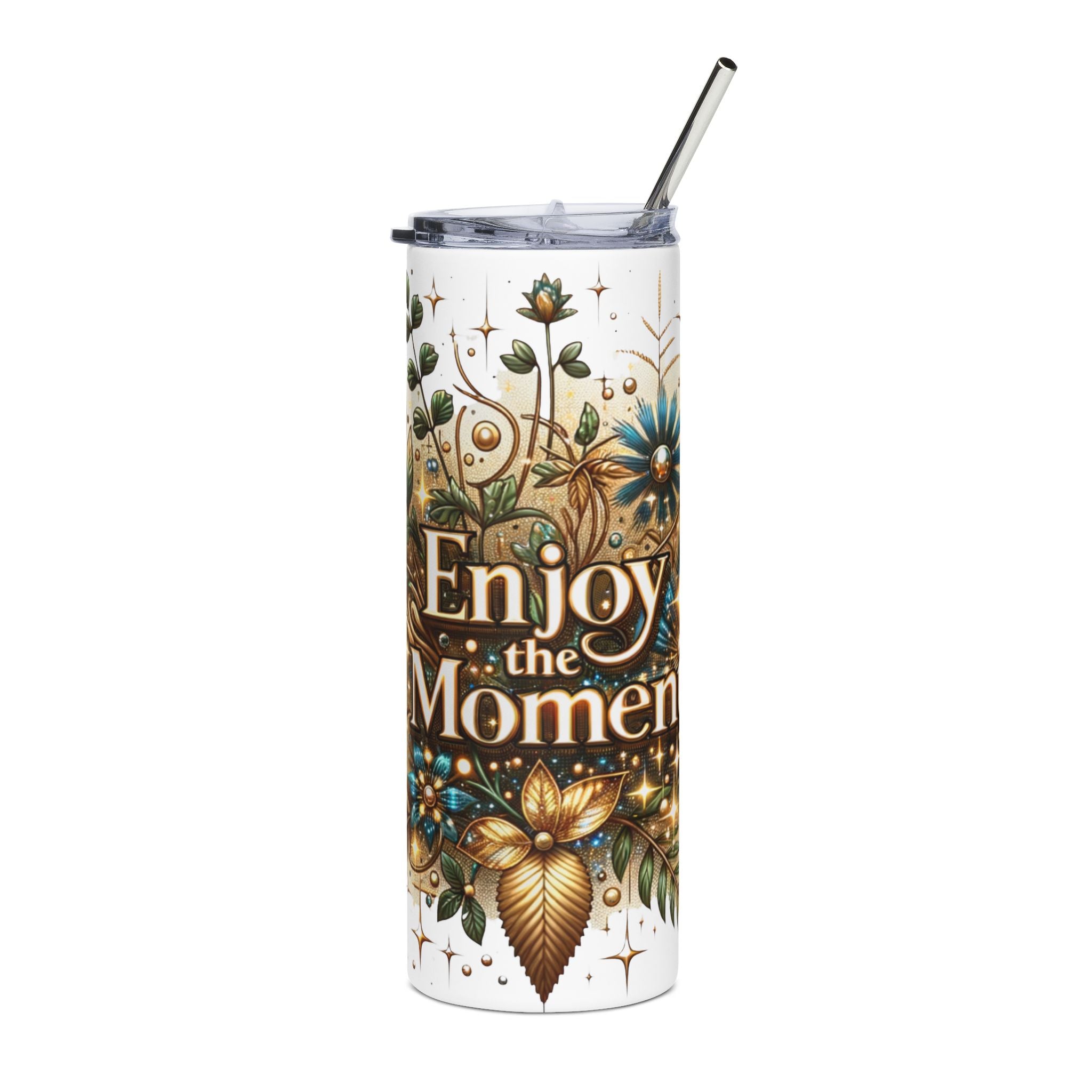 Enjoy the Moment Stainless Steel Tumbler, Inspirational.