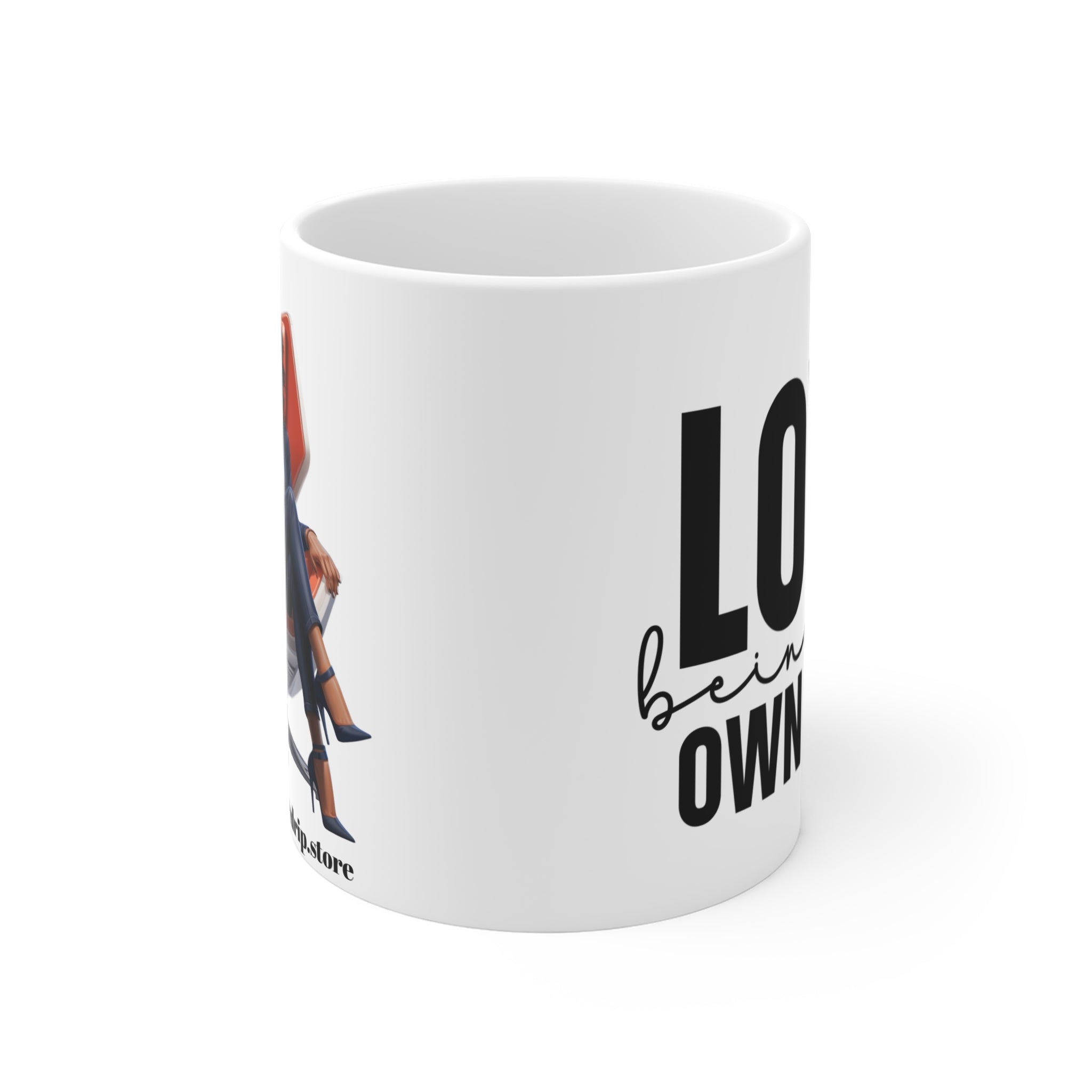 Empowerment Mug, Stylish Coffee Cup, Inspirational Drinkware, Office Motivational Gift, Unique Gift for Women.