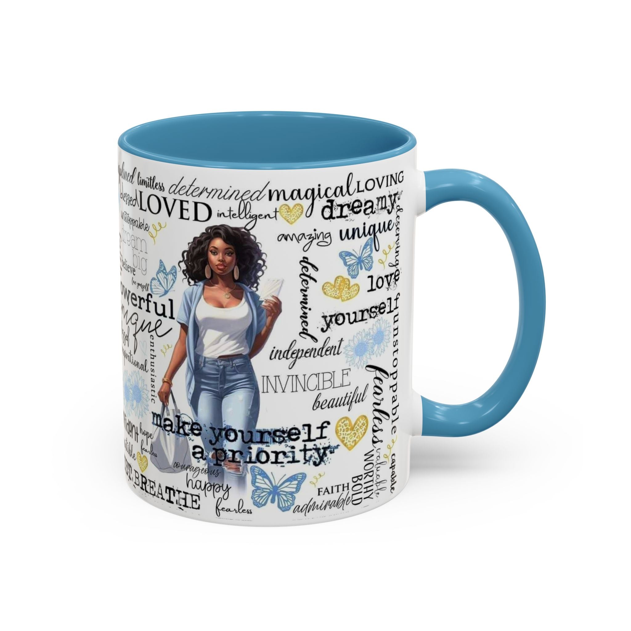 Empowering Inspirational Coffee Mug, Motivational Gift for Women, Unique Tea Cup, Affirmation Drinkware, Positive Vibes Mug