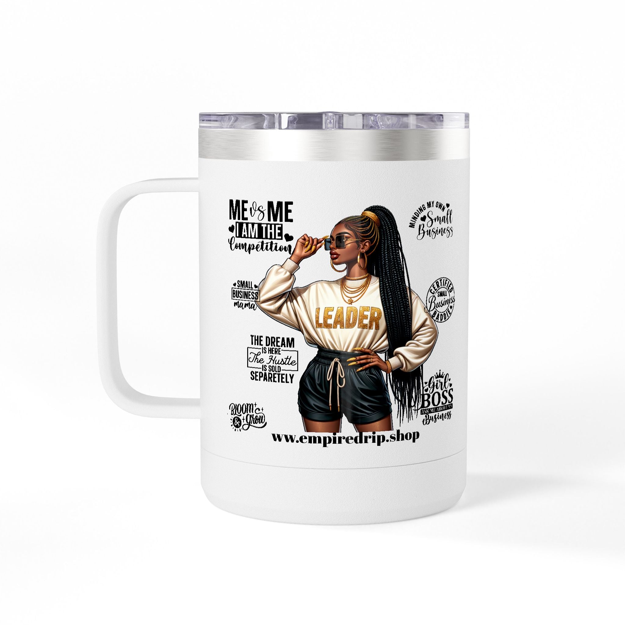 Work Hard Inspirational Coffee Mug Tumbler - Motivational Drinkware for Daily Inspiration.
