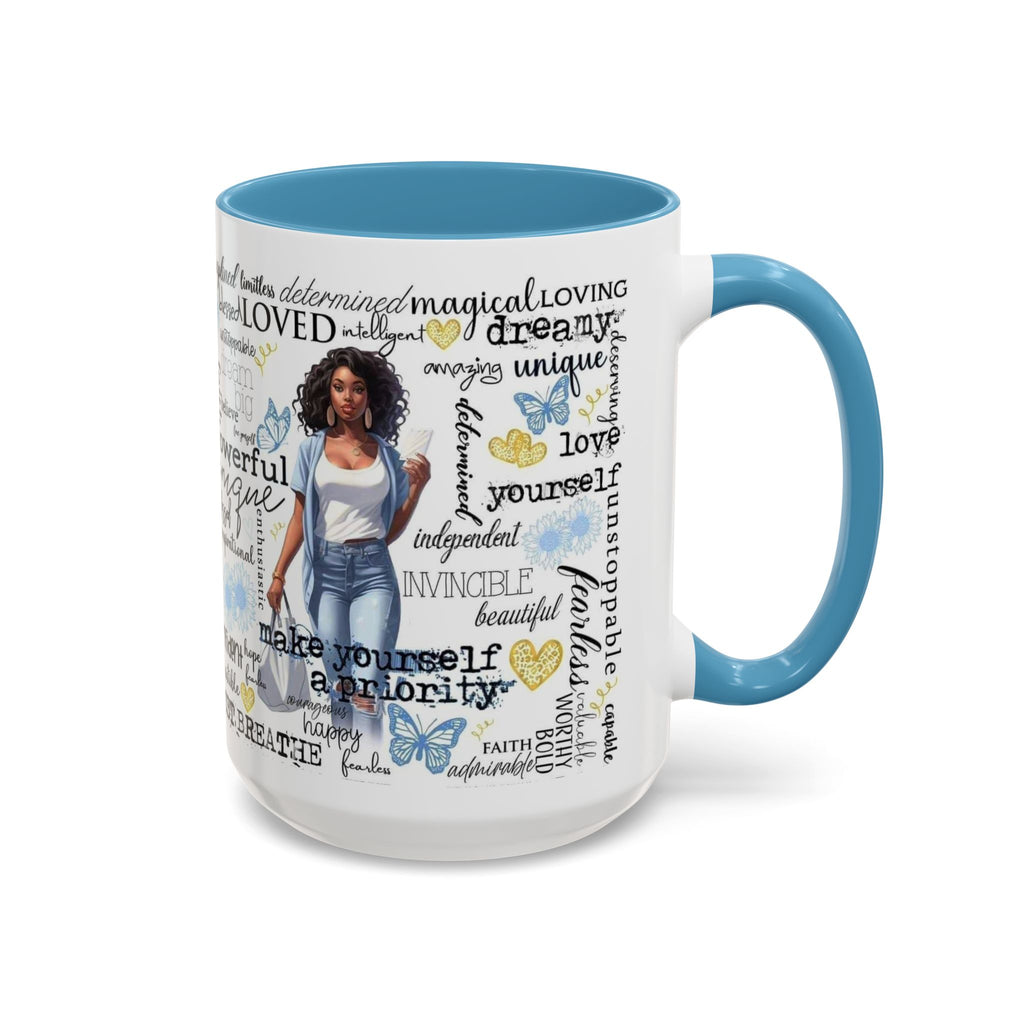 Empowering Inspirational Coffee Mug, Motivational Gift for Women, Unique Tea Cup, Affirmation Drinkware, Positive Vibes Mug
