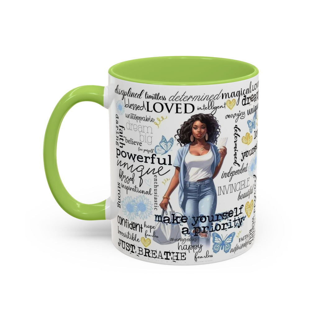 Empowering Inspirational Coffee Mug, Motivational Gift for Women, Unique Tea Cup, Affirmation Drinkware, Positive Vibes Mug