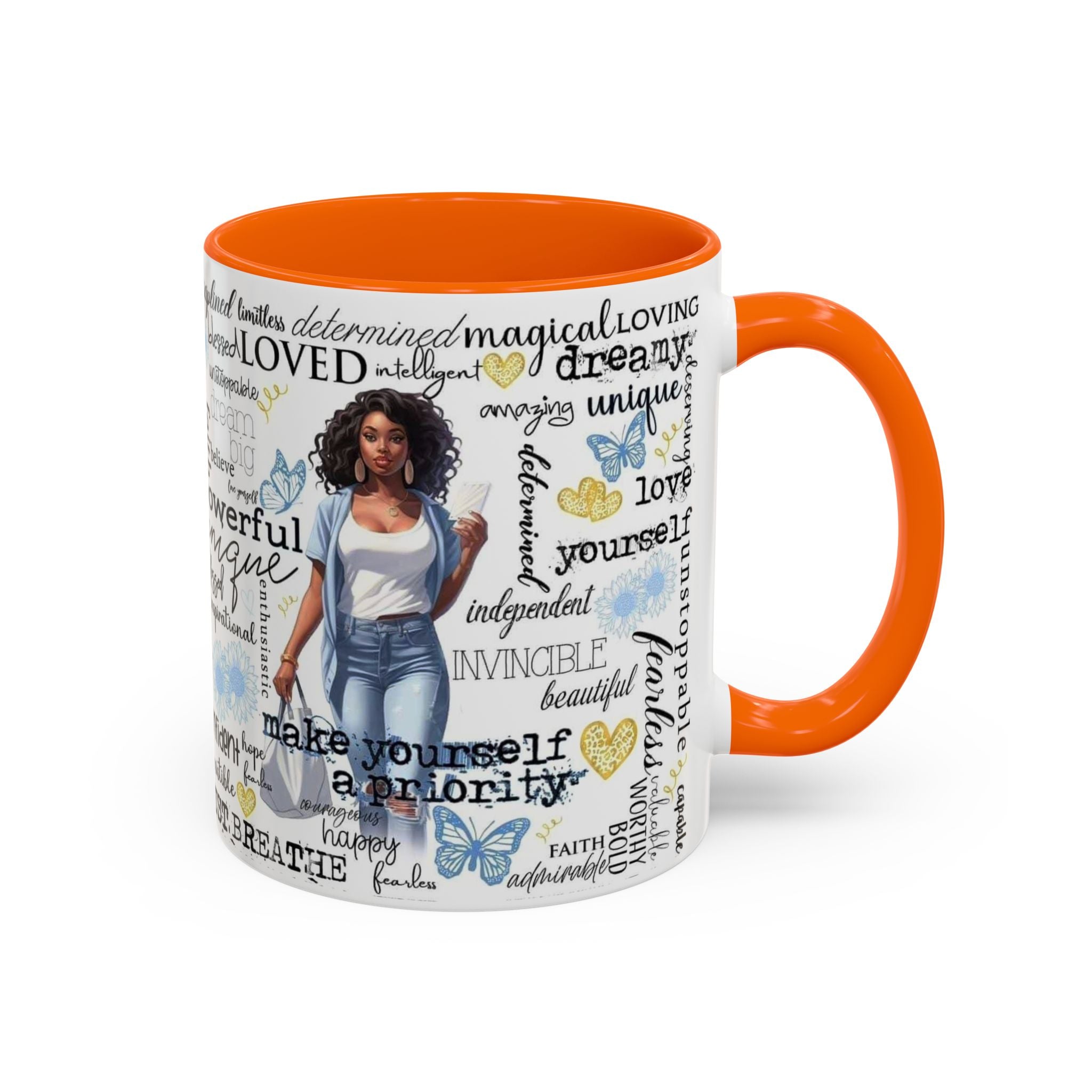 Empowering Inspirational Coffee Mug, Motivational Gift for Women, Unique Tea Cup, Affirmation Drinkware, Positive Vibes Mug