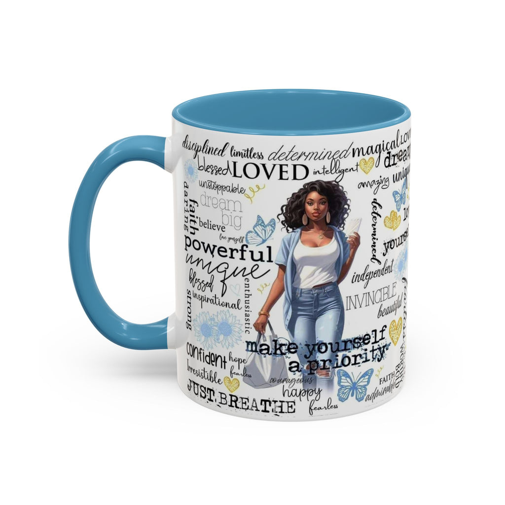Empowering Inspirational Coffee Mug, Motivational Gift for Women, Unique Tea Cup, Affirmation Drinkware, Positive Vibes Mug