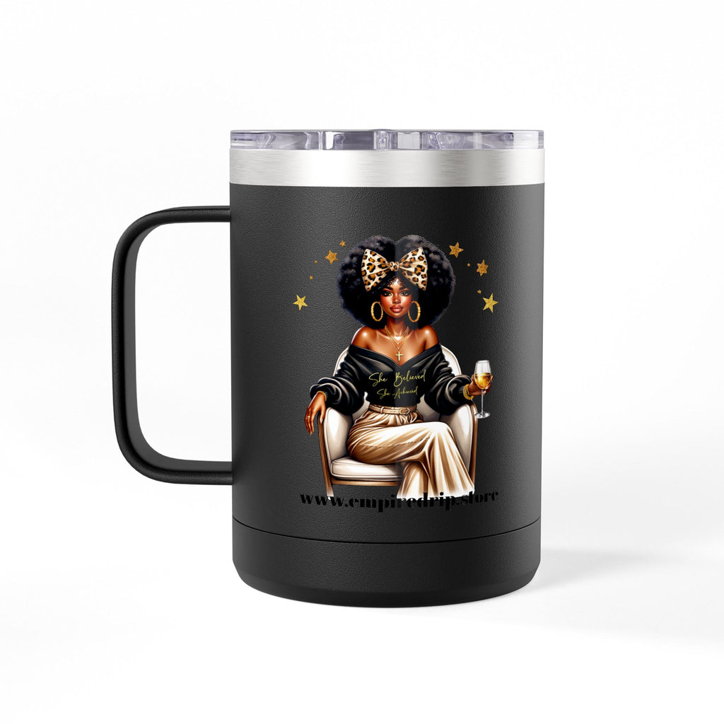 Inspirational Coffee Mug Tumbler, Small Business Big Dreams.