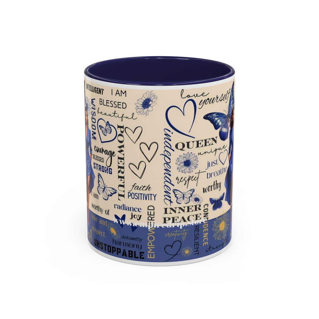 Empowering Accent Coffee Mug - Inspiring Quote Motivation and Self-Love, Perfect Gift for Holidays & Celebrations.