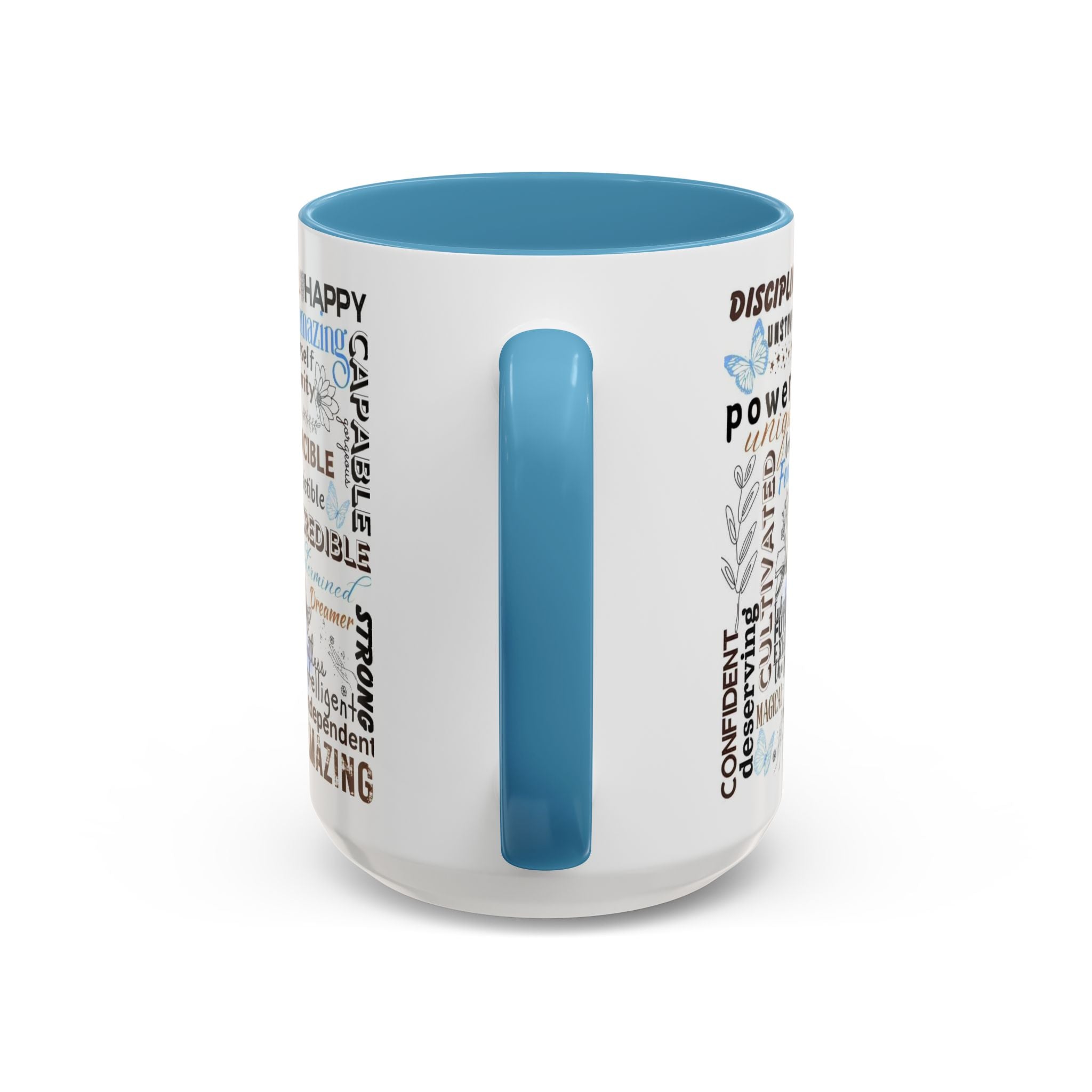 Empowering Affirmation Multi Color Coffee Mug, Motivational Drinkware, Self-Love Gift, Inspirational Kitchen Decor, Positive Vibes