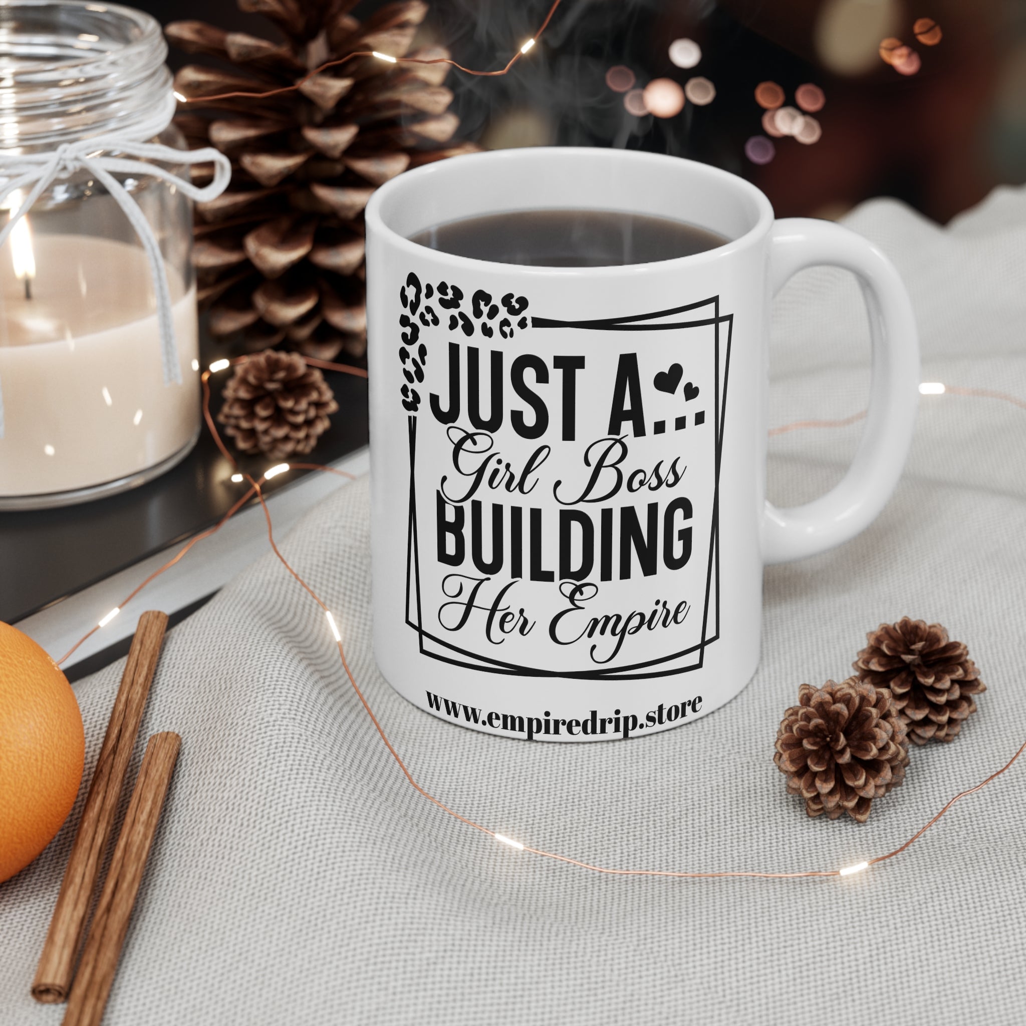 Just Getting Started Mug, Boss Lady Magic, Inspirational Coffee Cup.