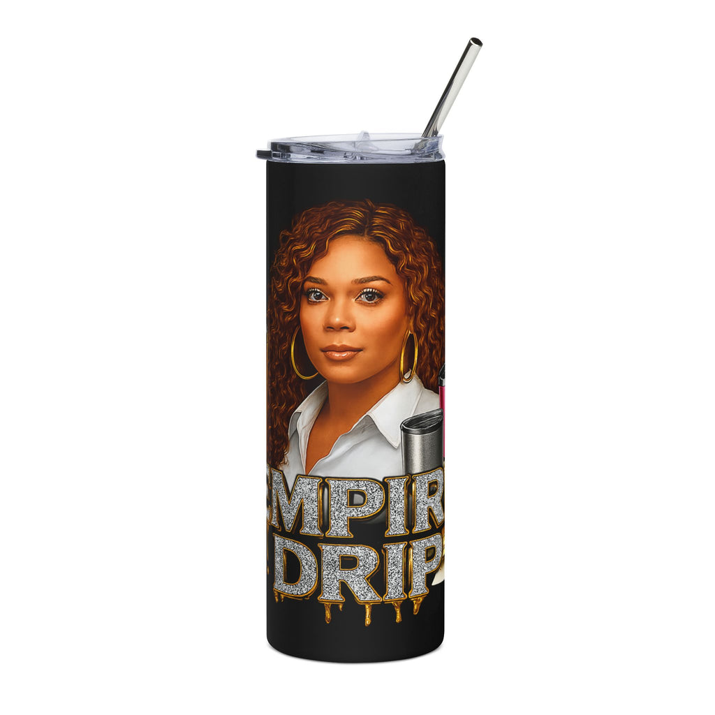 Empire Drip Glamorous Stainless Steel Tumbler with Sparkling Design.