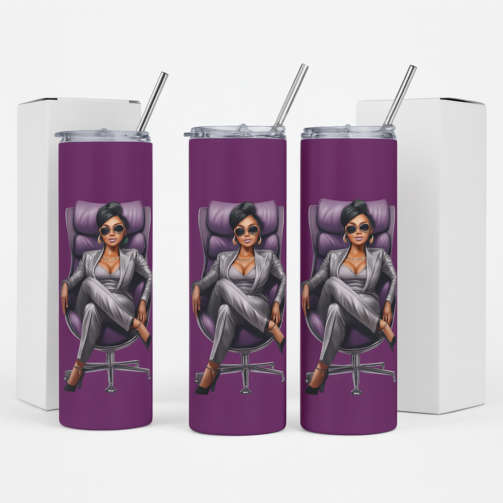 “She’s not just a vibe—she’s the blueprint.”  Stainless Steel Tumbler.