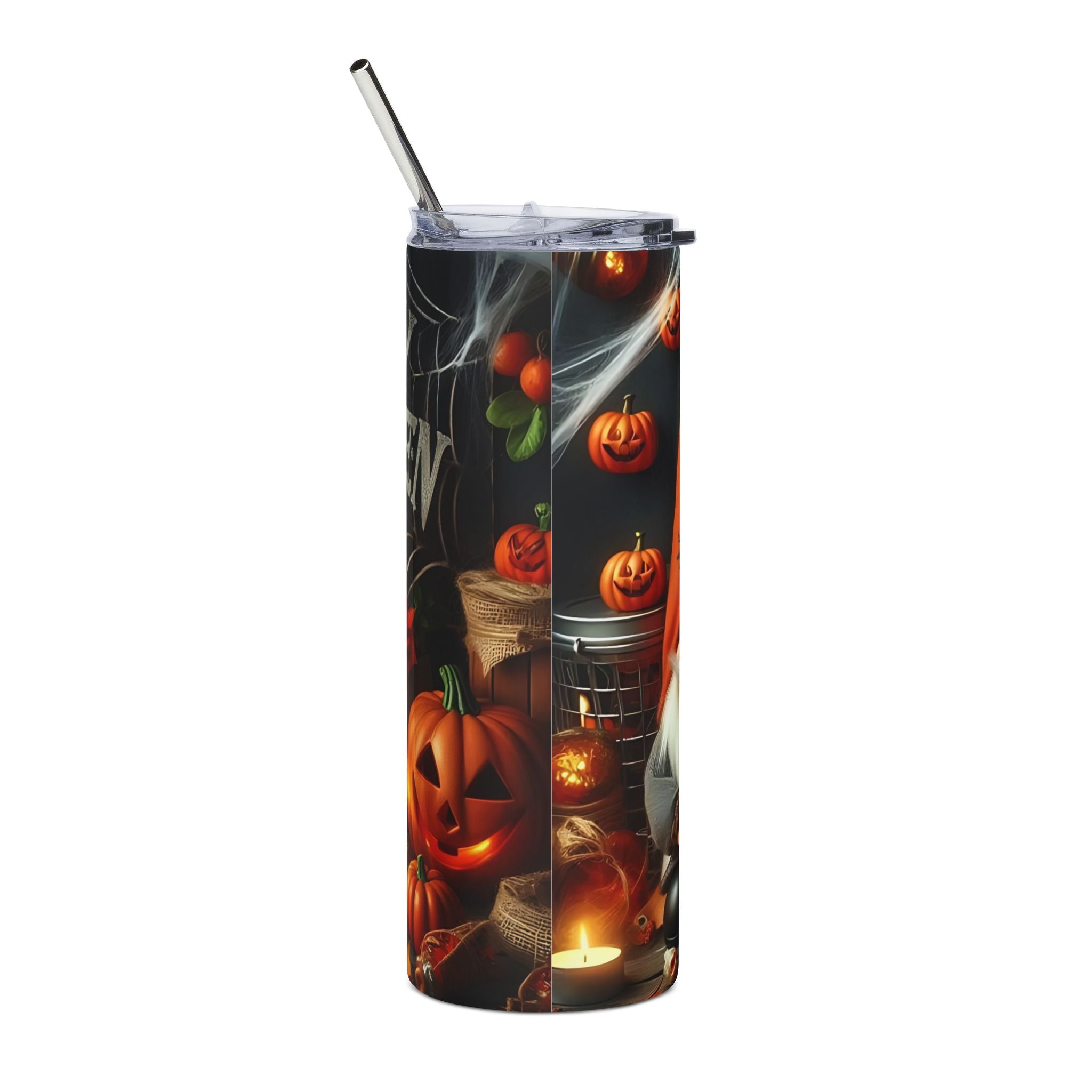 Personalized Halloween Gnome Tumbler | Custom 20oz Stainless Steel Drinkware, Gift for Fall, Spooky Season, Home Decor, Treat Yourself