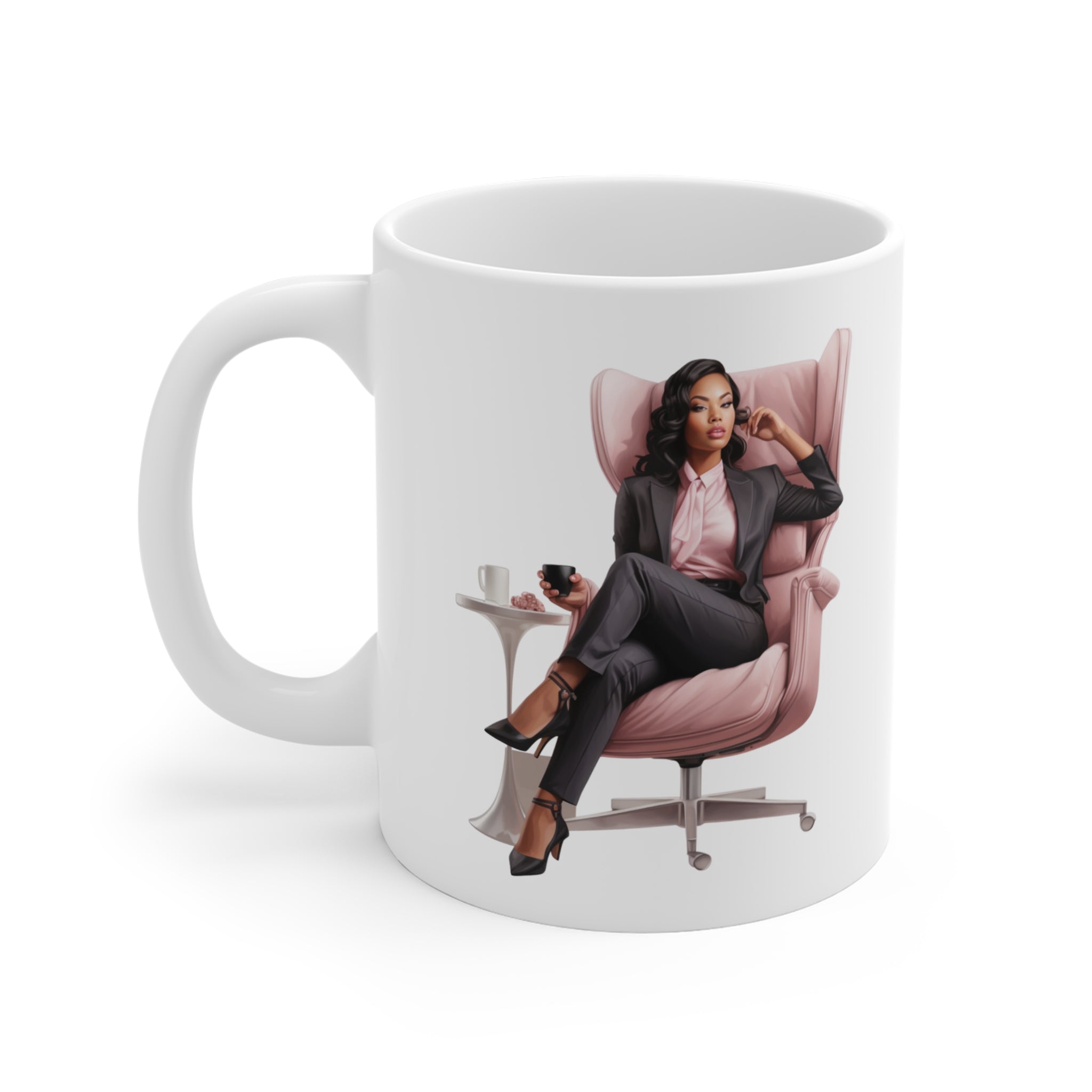Elegant Boss Mug, Office Coffee Cup, Corporate Gift, Motivational Mug, Empowerment Drinkware.