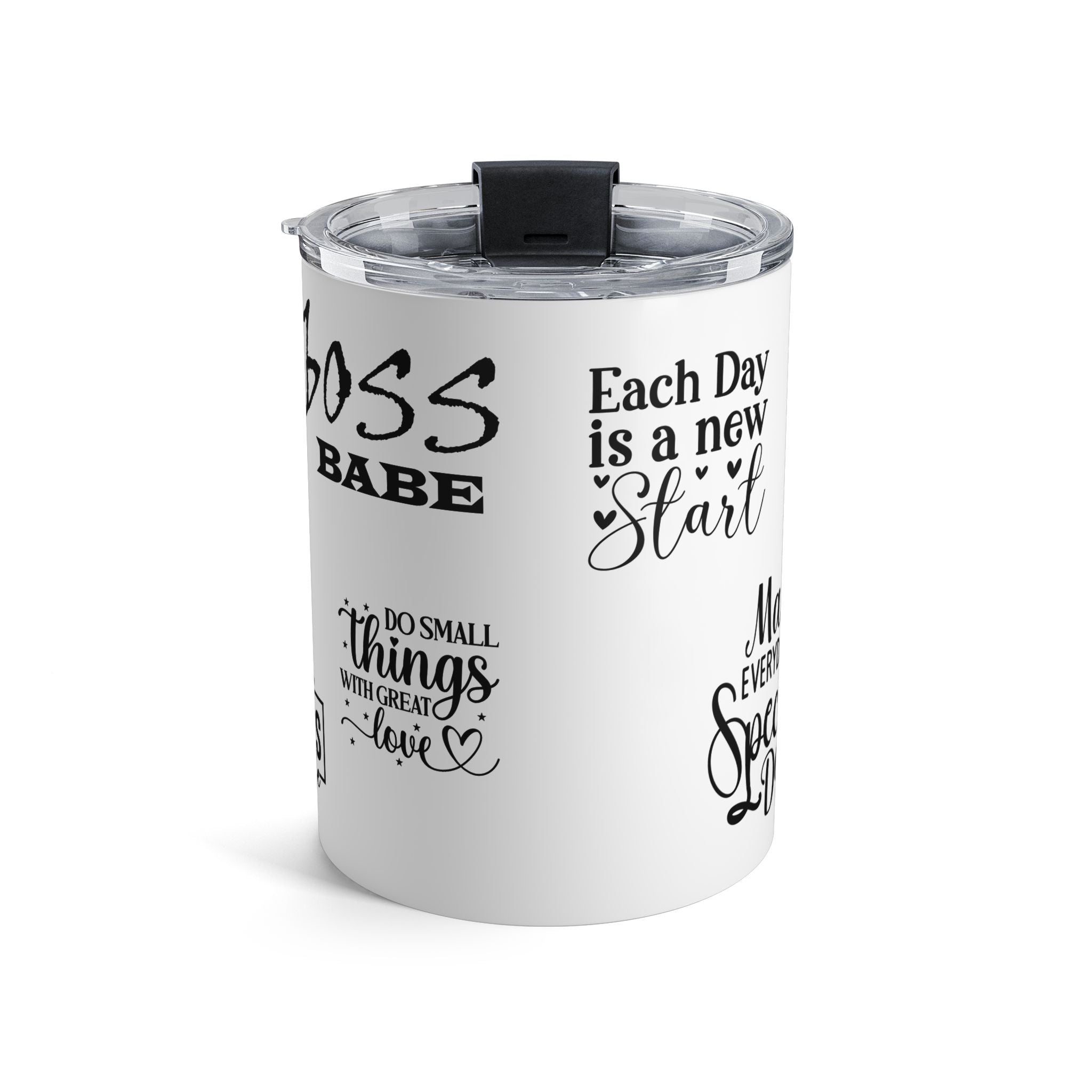Floral Motivational Tumbler, Create Your Own Sunshine, Inspirational Drinkware.